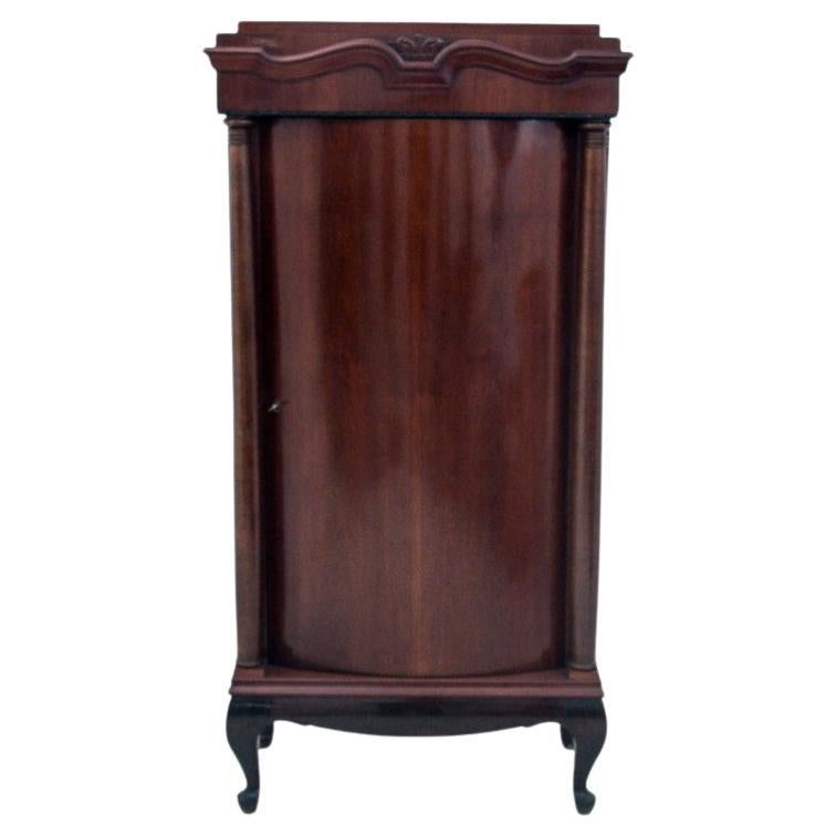 Meuble de rangement Biedermeier en acajou datant d'environ 1880