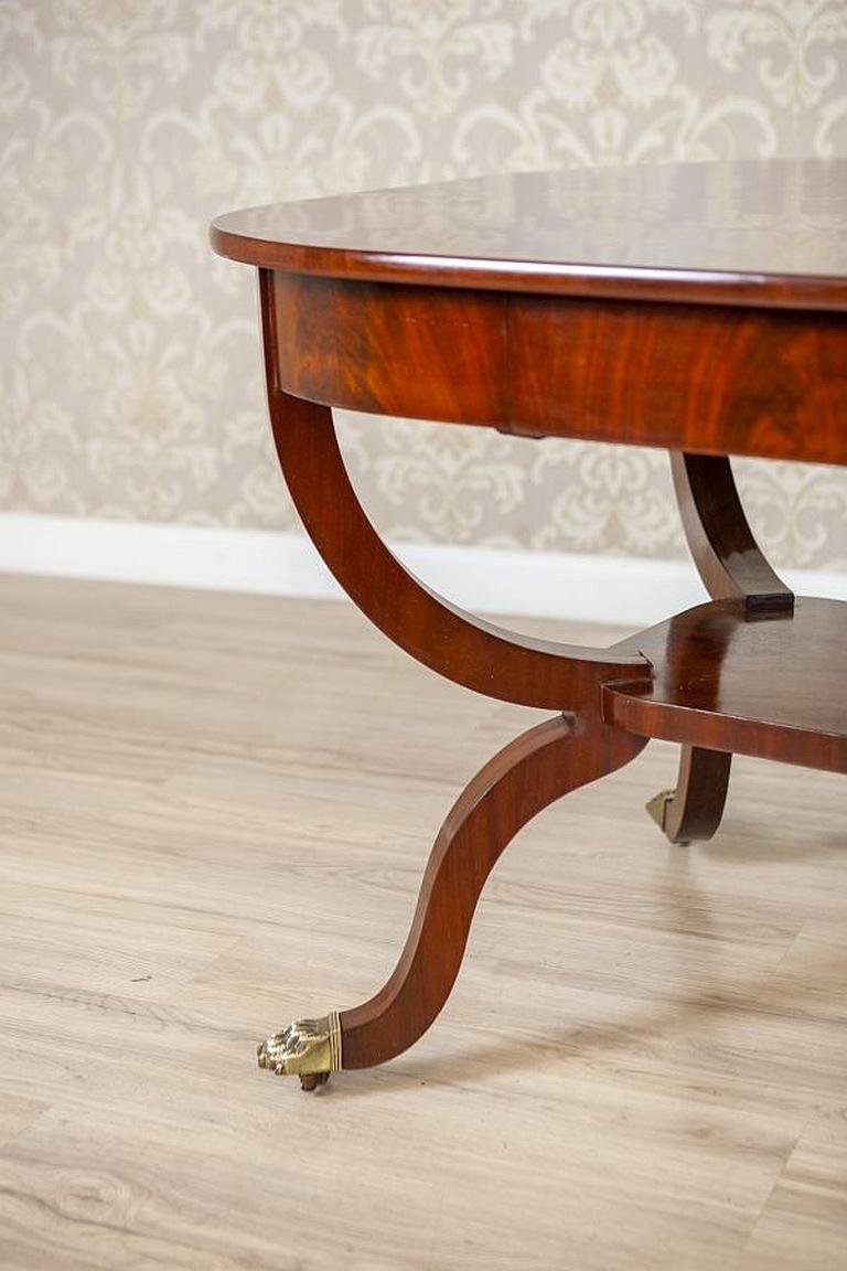 Biedermeier Mahogany Center Table from the Late 19th Century For Sale 5