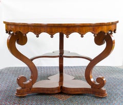 Biedermeier Mahogany Centre Table, Workshop Johannes Klinckerfuss, 1830