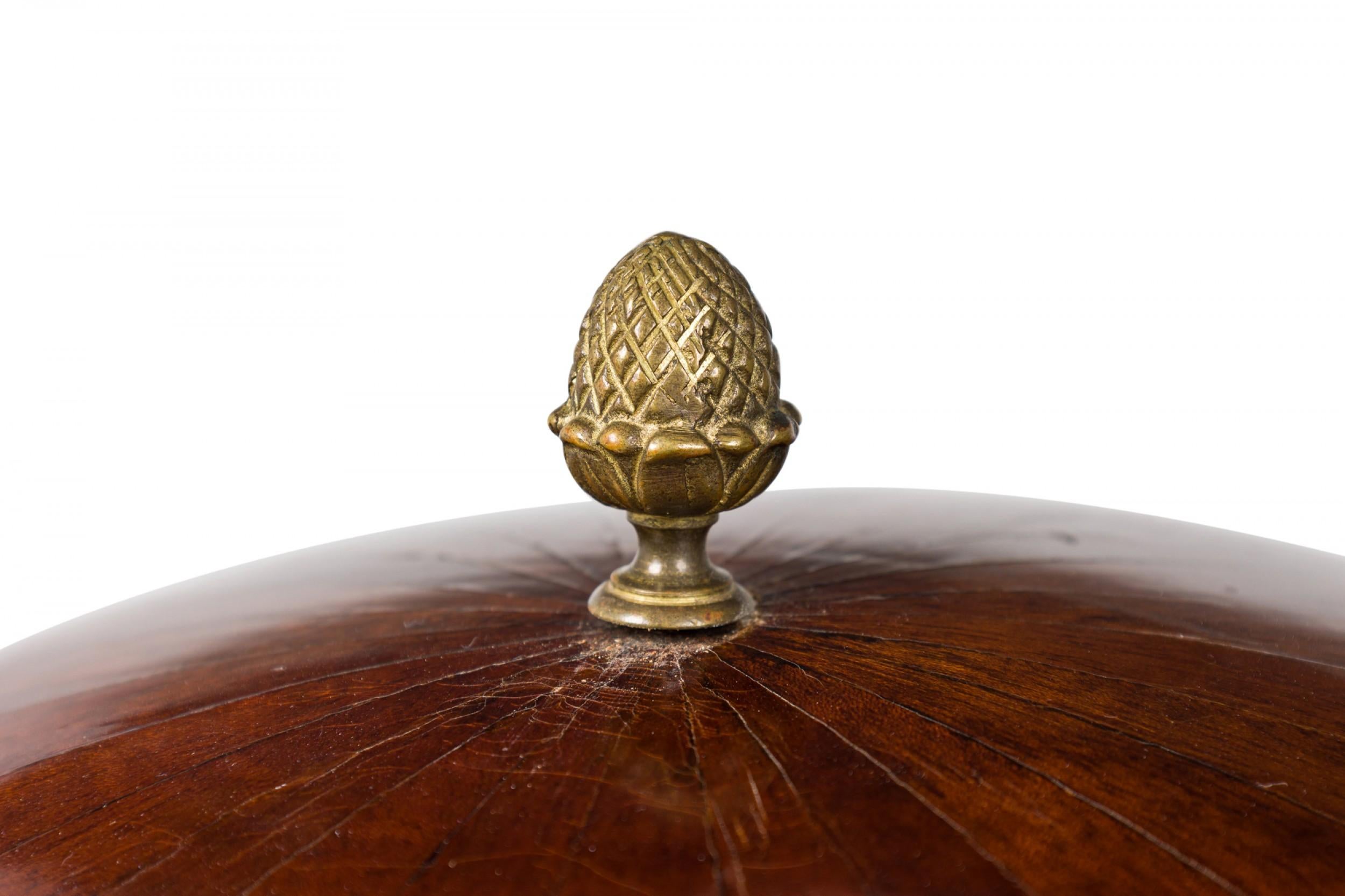 Biedermeier Mahogany Ebonized and Parcel-Gilt Globe Form Work Desk For Sale 2