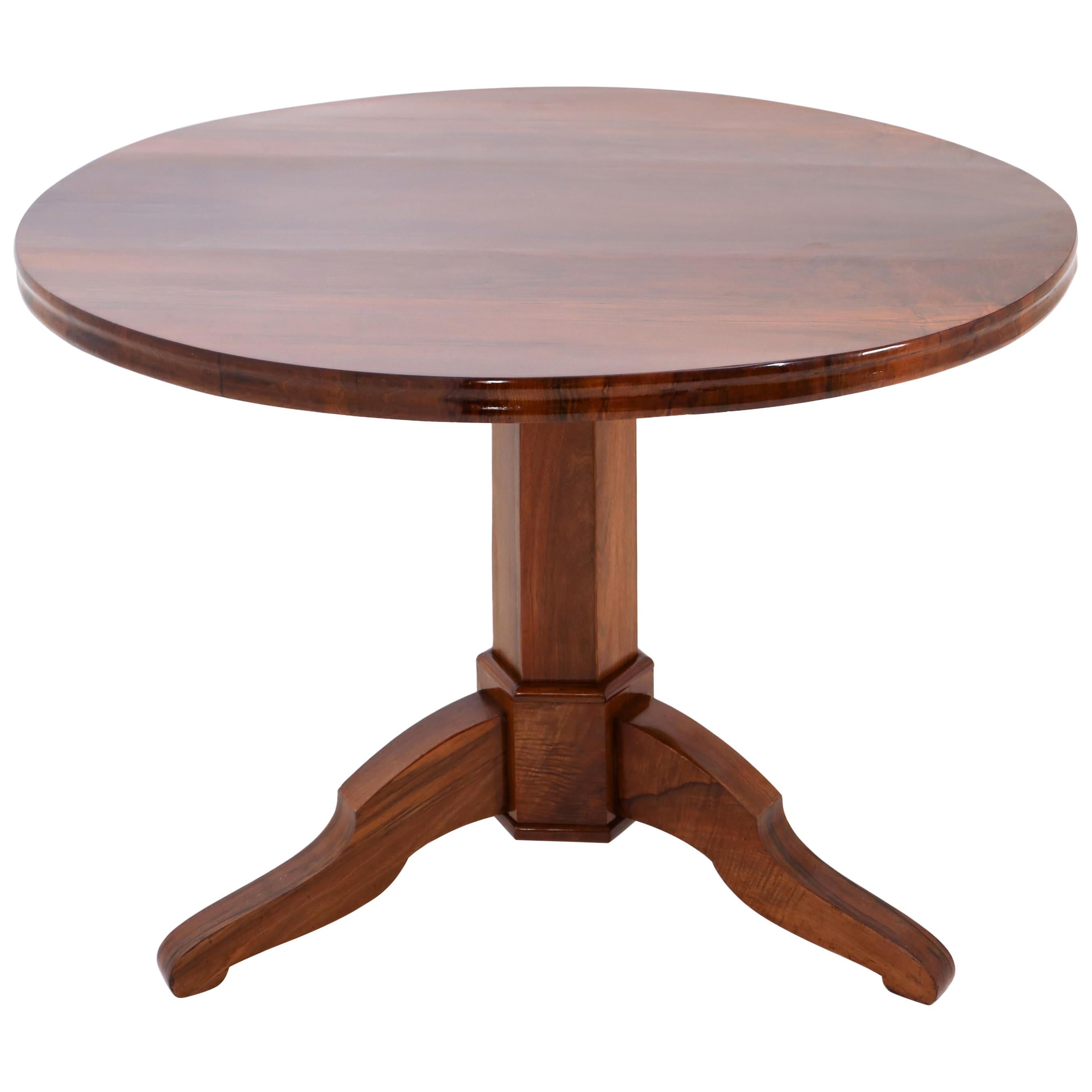 Biedermeier Mahogany Salon Table, circa 1830