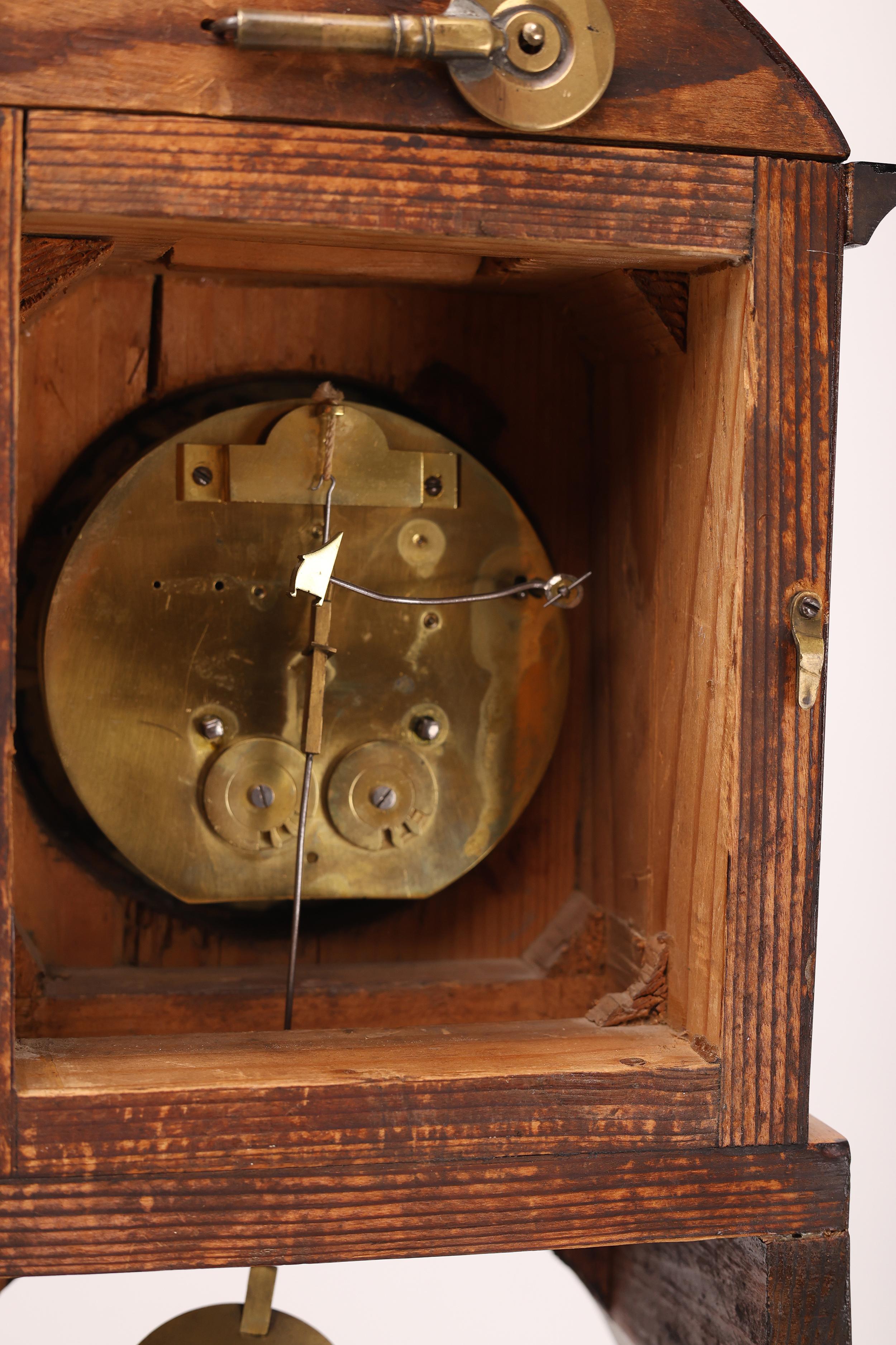 Biedermeier Mantel Clock, Early 19th Century For Sale 4