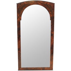 Antique Biedermeier Mirror, Walnut Veneer, South Germany, circa 1820