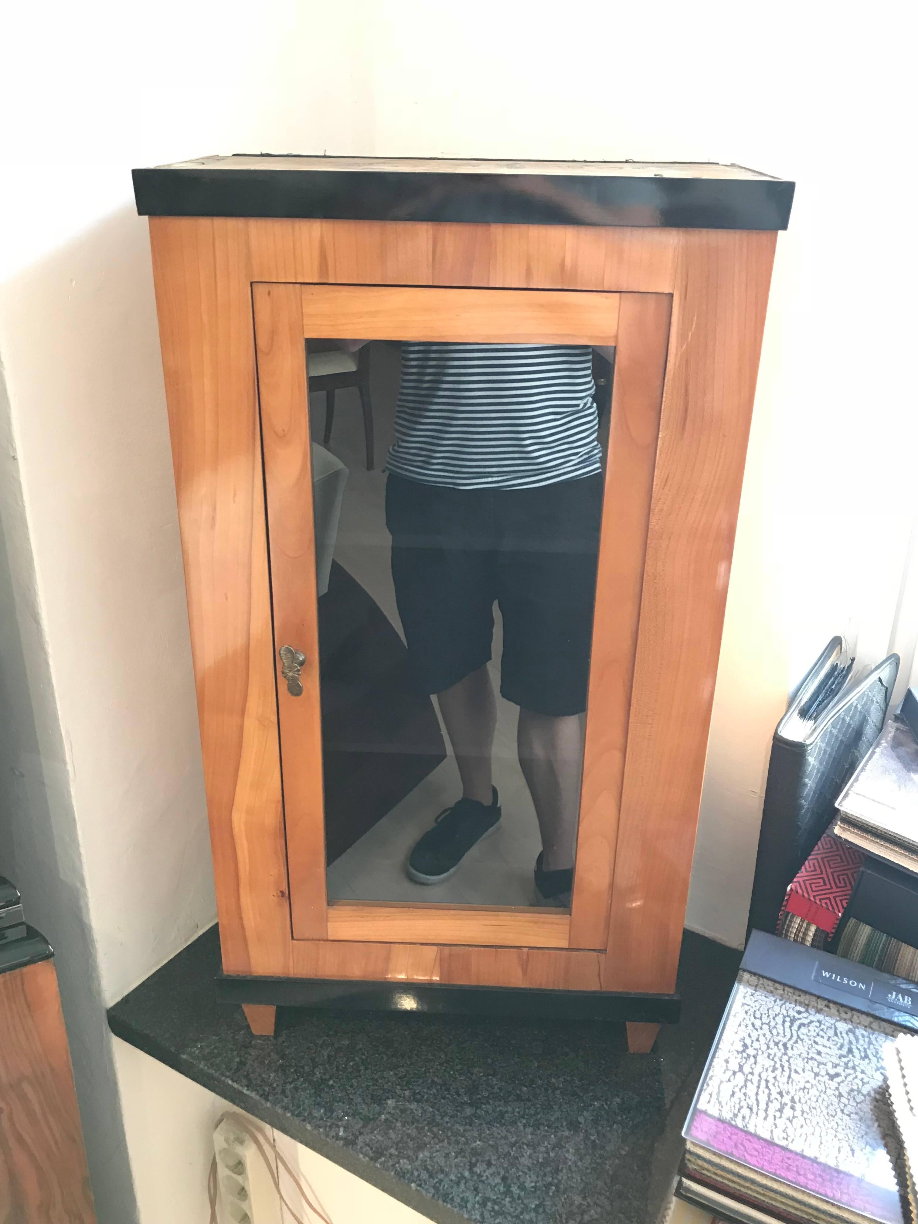 19th Century Biedermeier Model Display Case, Cherry Veneer, South Germany, circa 1820