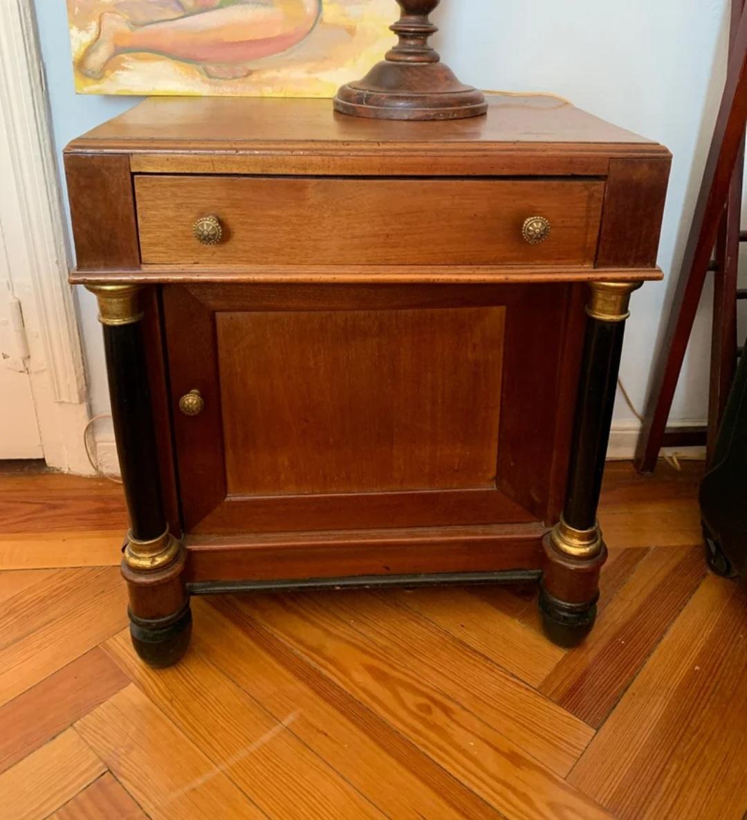 Biedermeier Night Stands 19th Century In Good Condition For Sale In Mombuey, Zamora