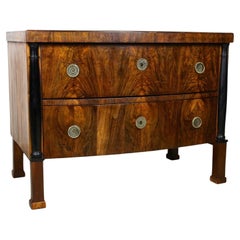 Antique Biedermeier Nutwood Chest of Drawers 19th Century, Austria ca. 1825