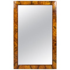 Biedermeier Nutwood Wall Mirror Early 19th Century, Austria, circa 1830
