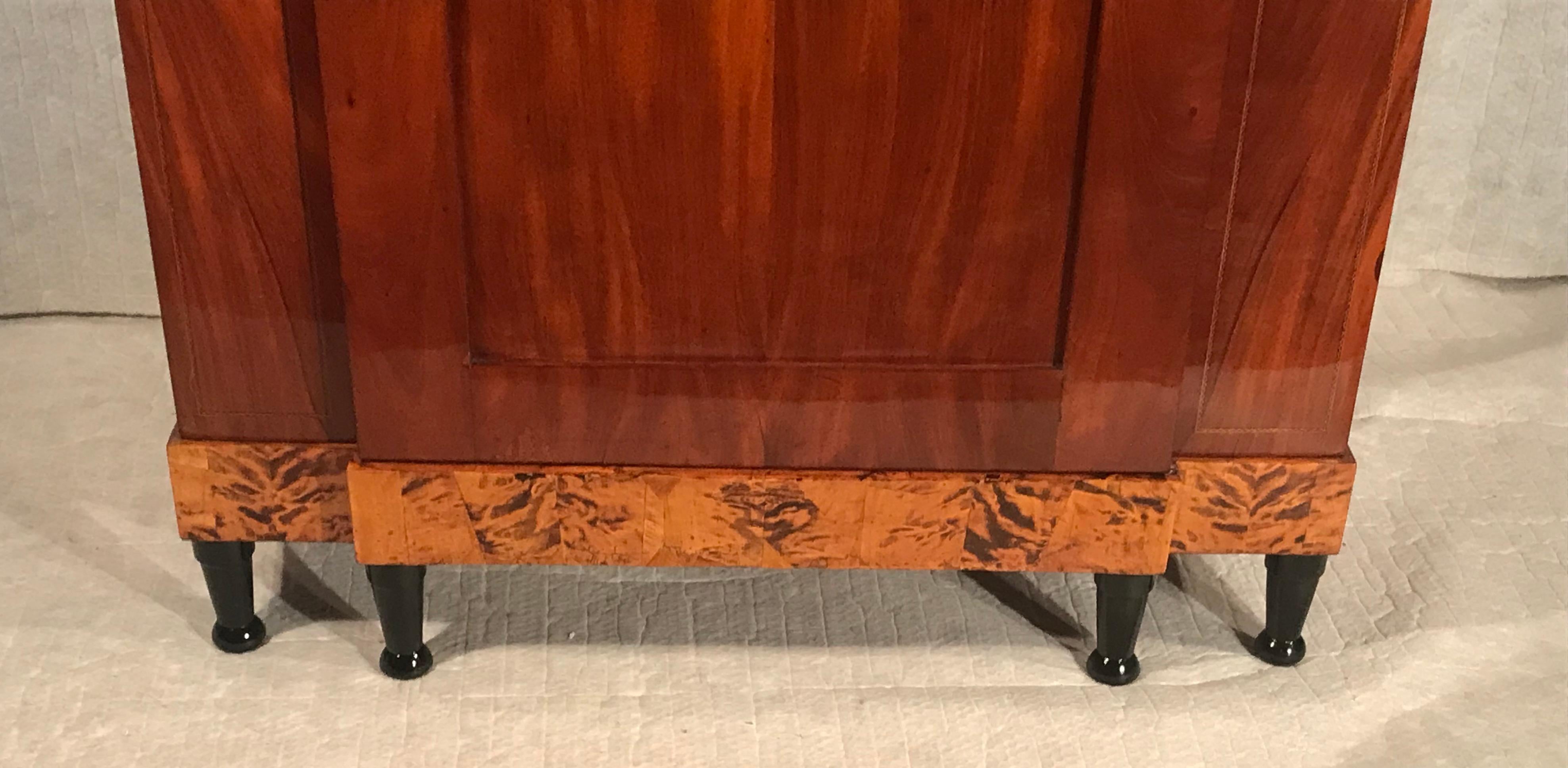 Biedermeier One-Door Wardrobe, Berlin 1815-20 In Good Condition For Sale In Belmont, MA