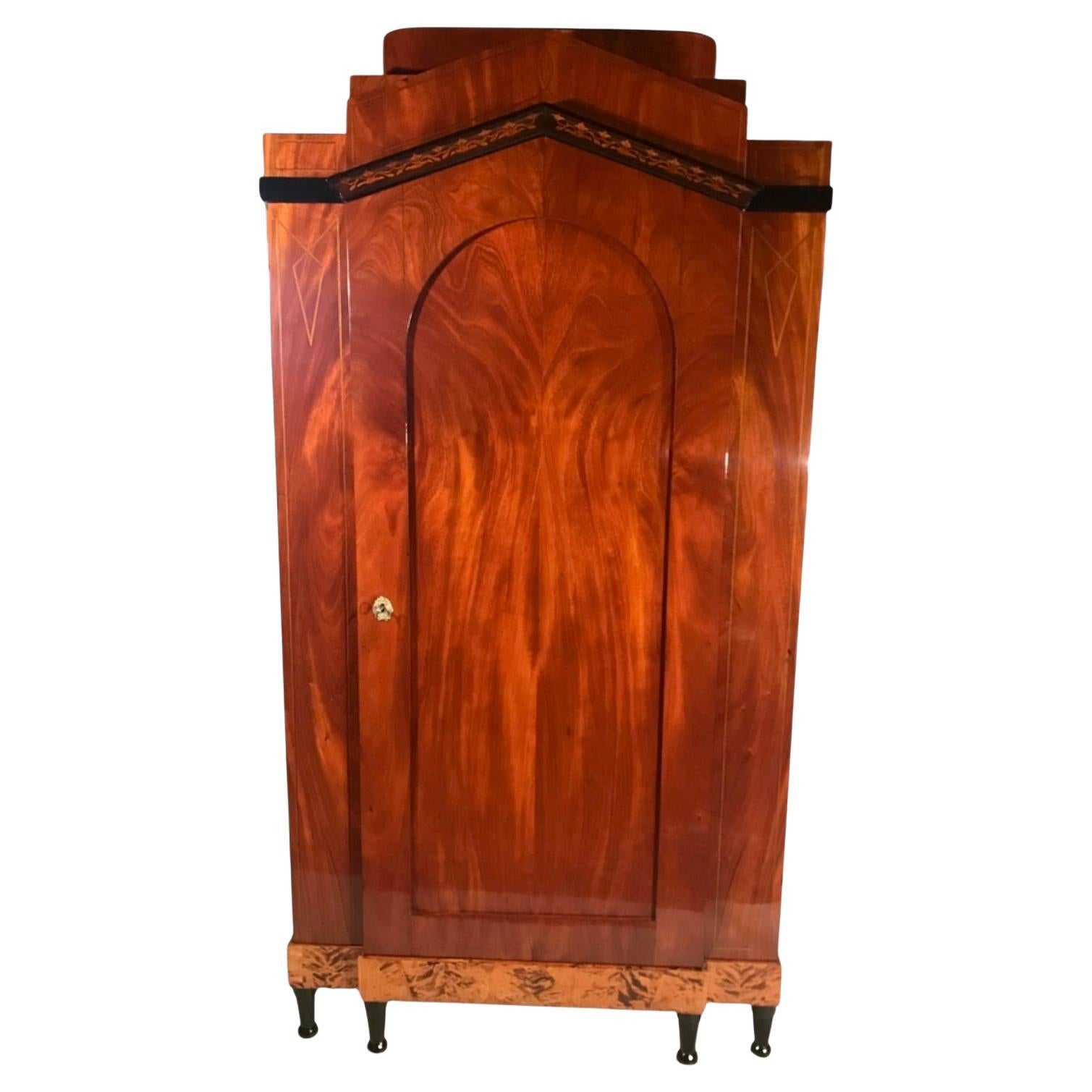 Biedermeier One-Door Wardrobe, Berlin 1815-20