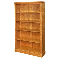 Librería o Estantería Abierta Biedermeier de Arce Rizado