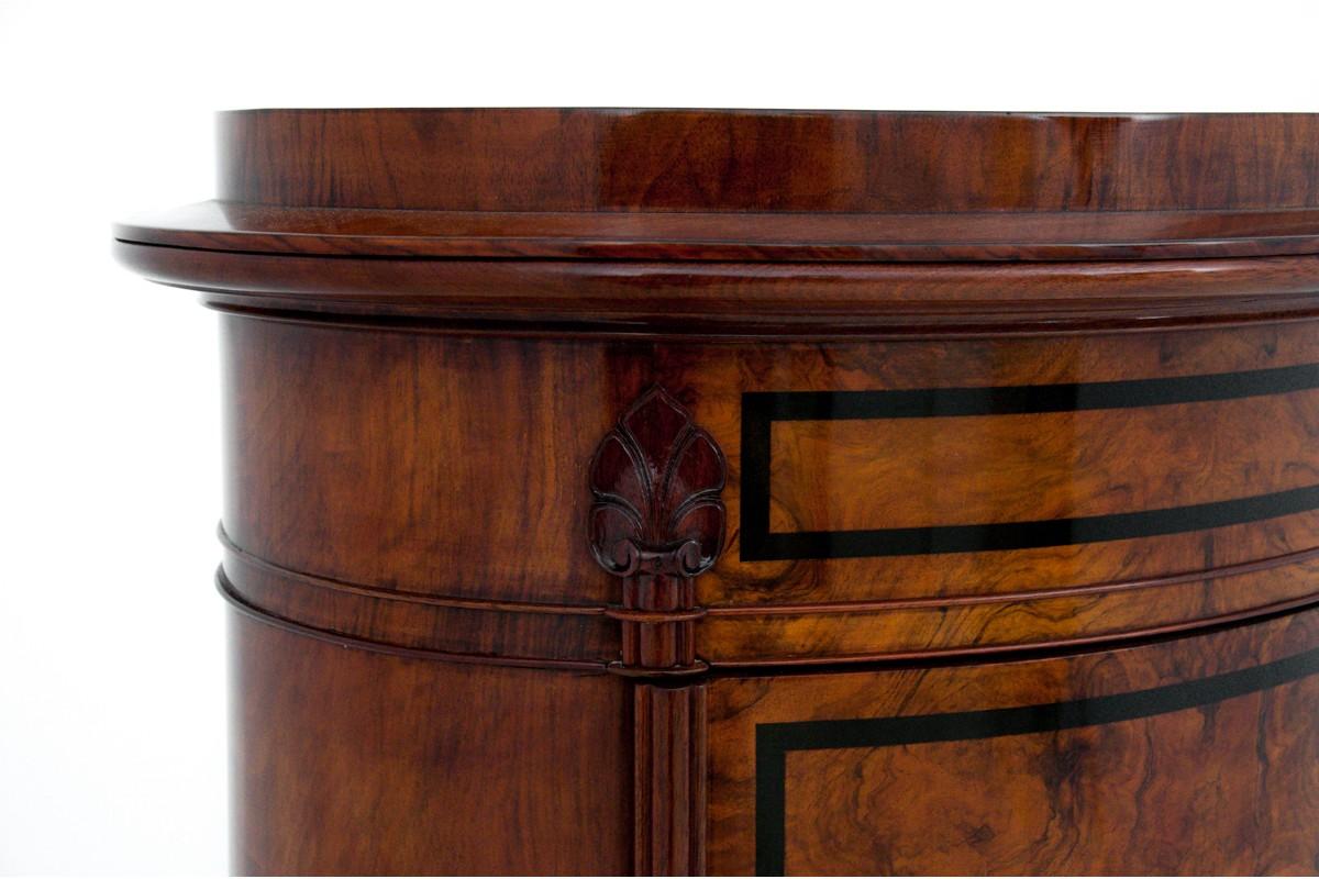 Biedermeier Oval Cabinet, circa 1850, Northern Europe 1