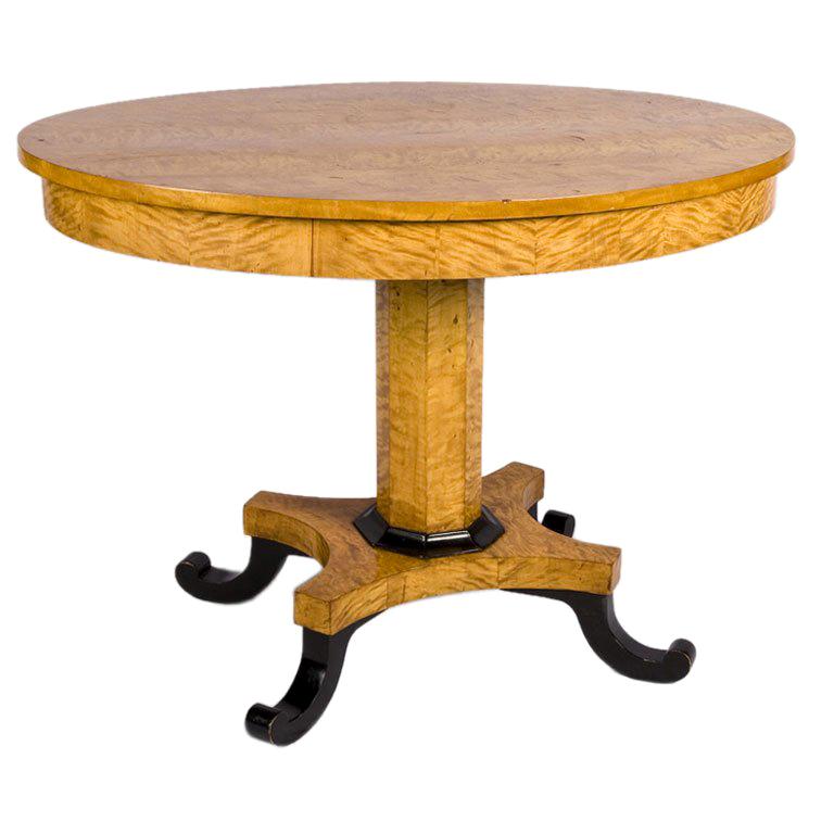 Biedermeier Oval Gueridon Table For Sale