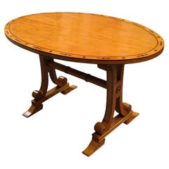 Biedermeier Oval Library Table