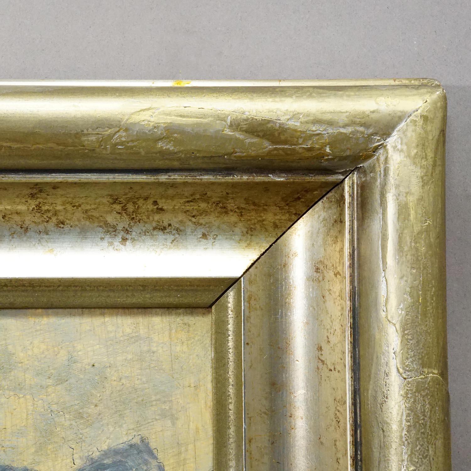 Biedermeier-Gemälde eines europäischen Alpendorfs Ende des 19. im Angebot 2