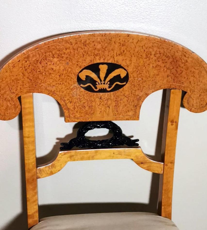 Paire de chaises autrichiennes Biedermeier style Joseph Danhauser en vente 5