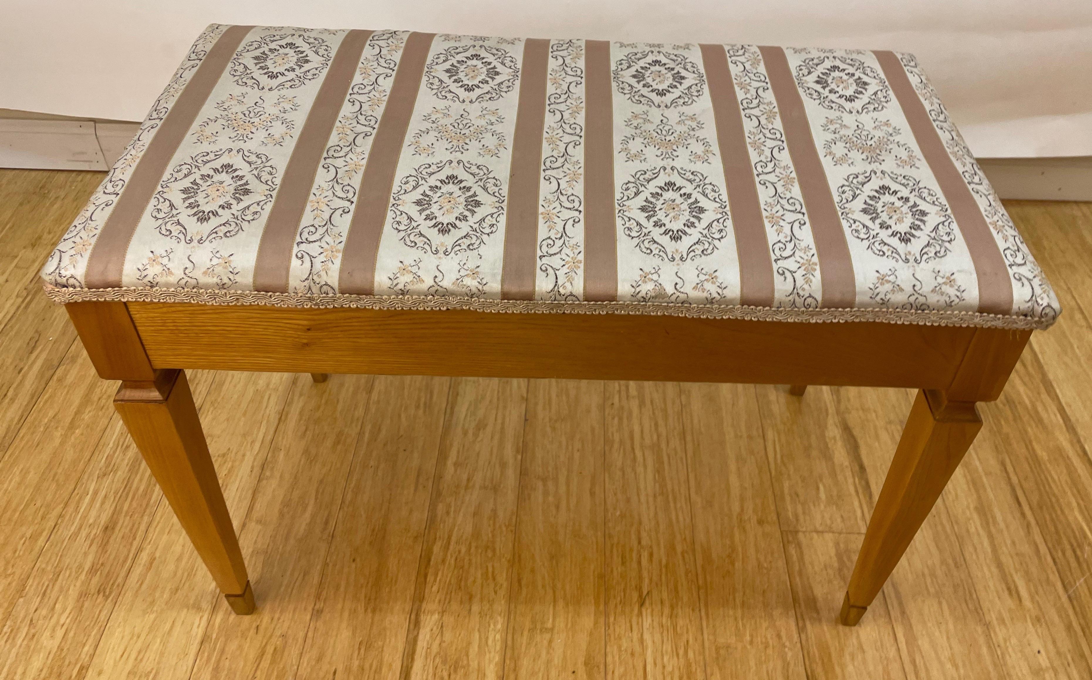 antique piano bench