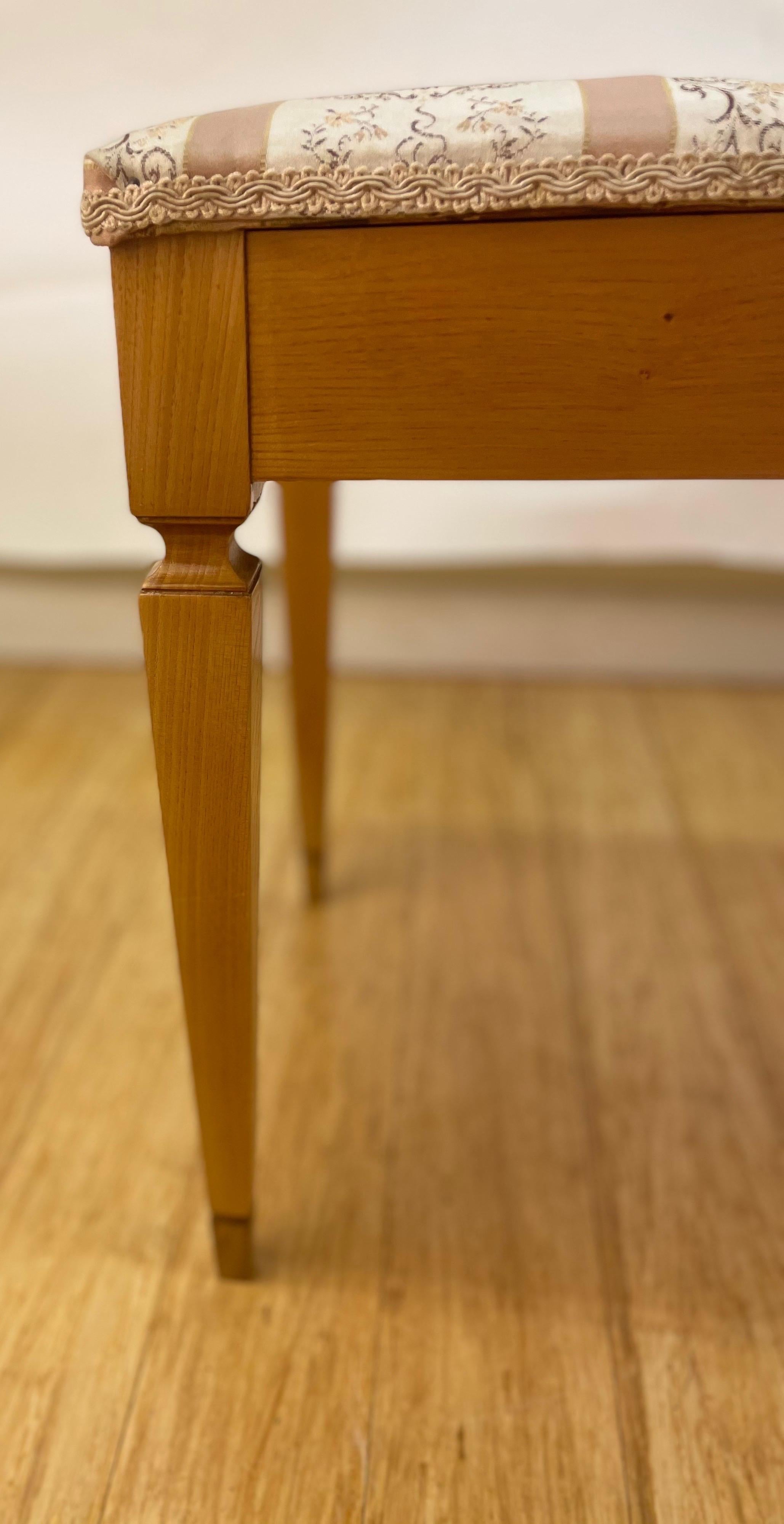 vintage piano bench with storage