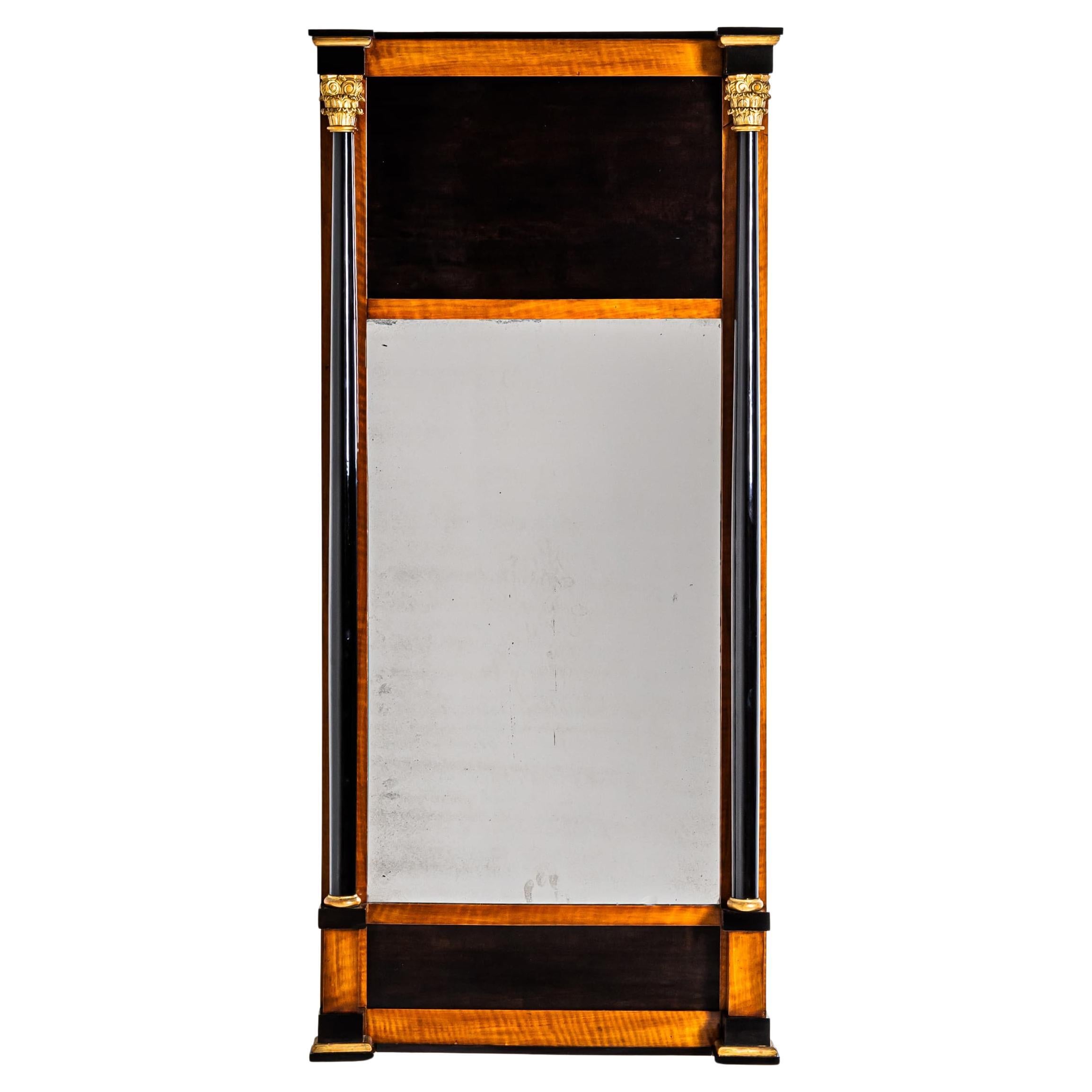 Biedermeier-Pfeilerspiegel, um 1810
