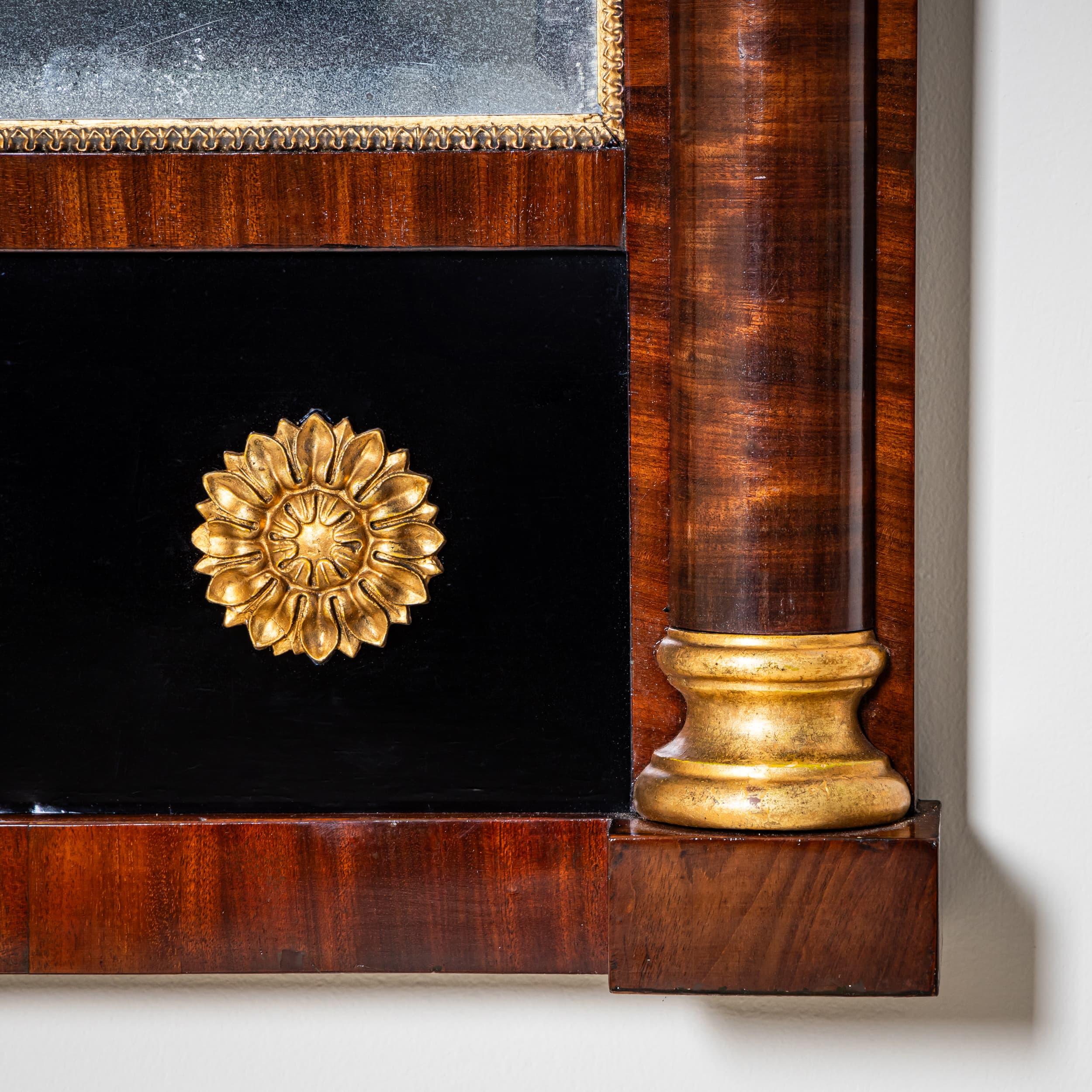 Biedermeier Pier Mirror with Griffin Decoration, circa 1840 For Sale 1