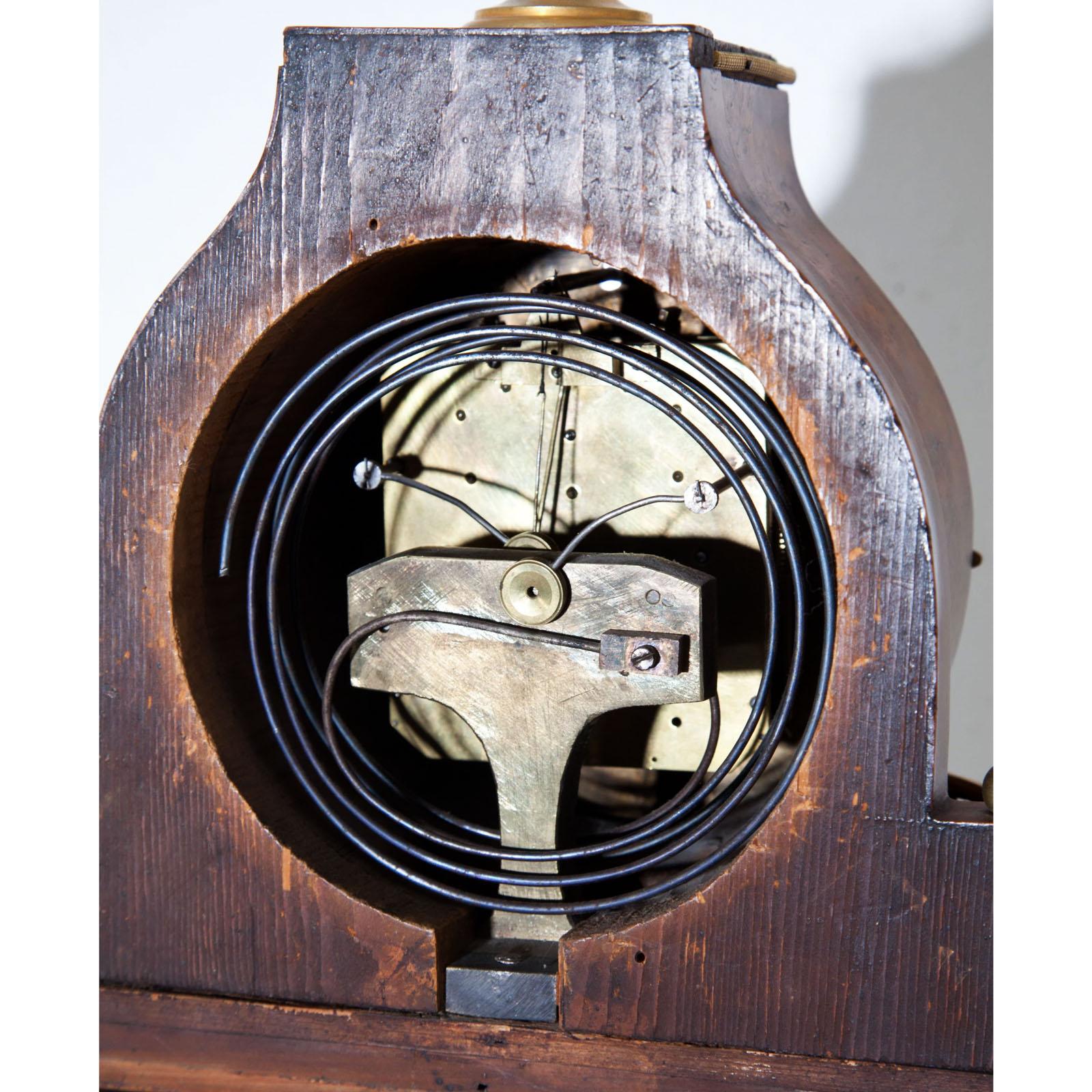 Biedermeier Portal Clock, probably Vienna ca. 1820/30 For Sale 5