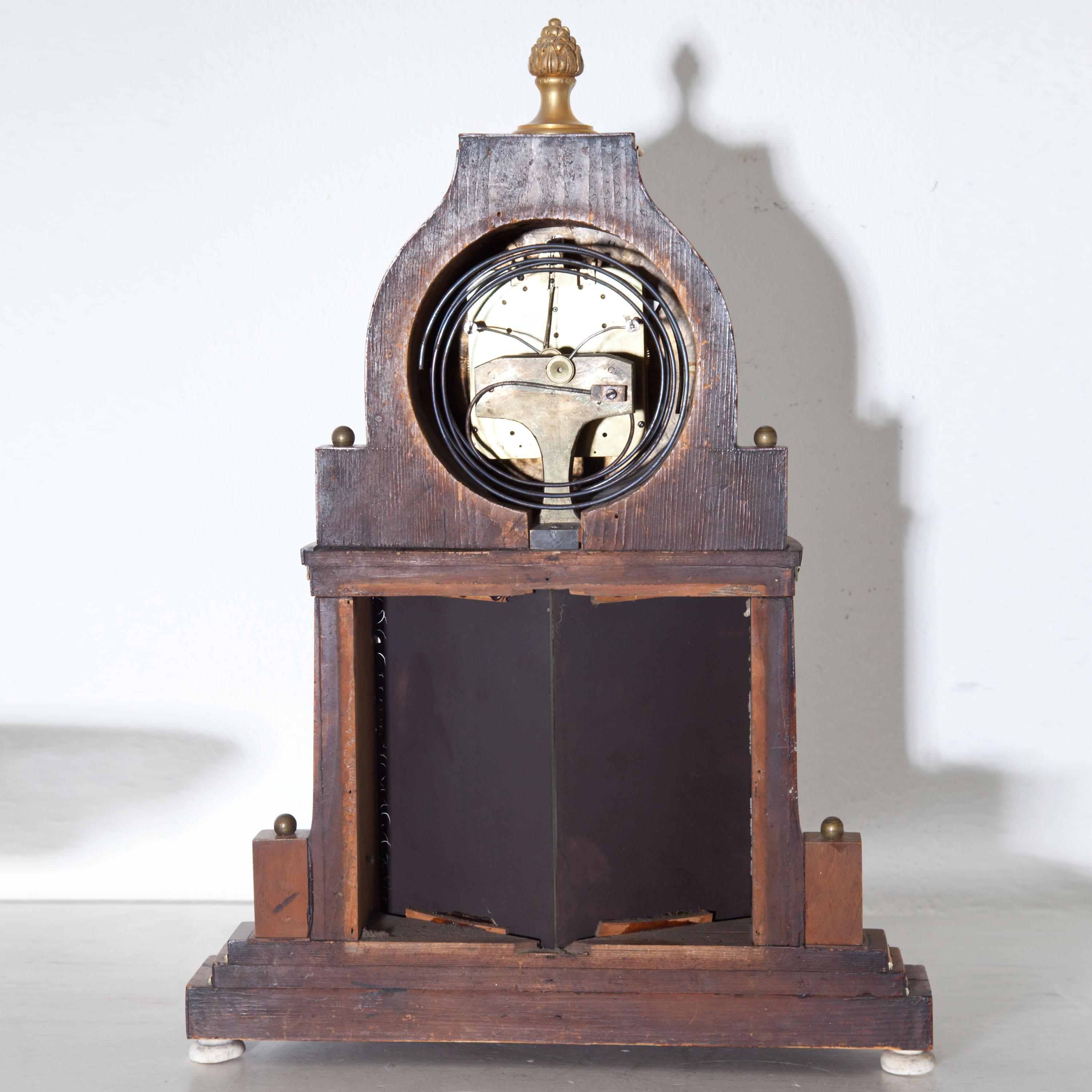 Biedermeier Portal Clock, Probably Vienna, circa 1820-1830 4