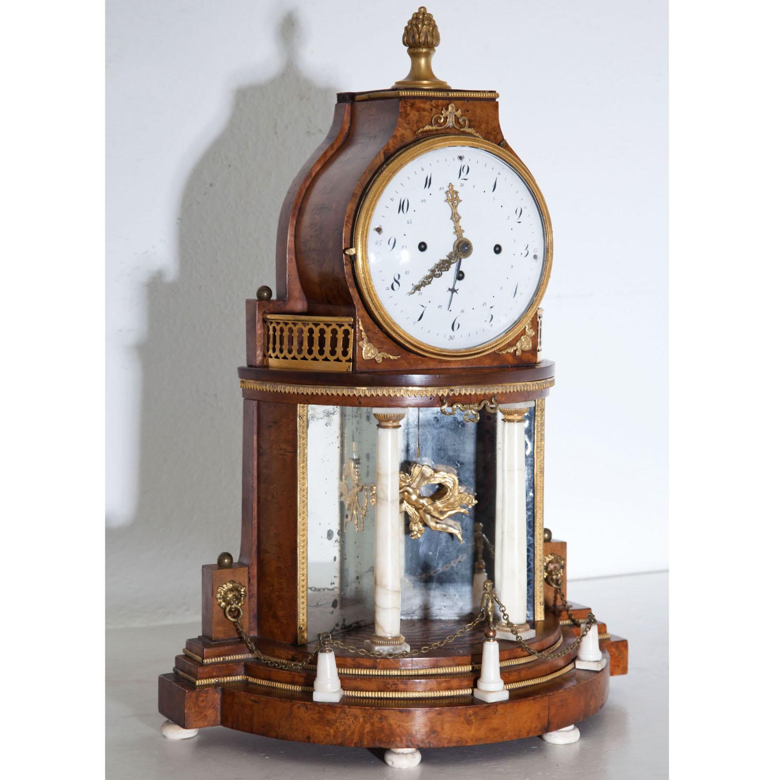 Early 19th Century Biedermeier Portal Clock, probably Vienna ca. 1820/30 For Sale