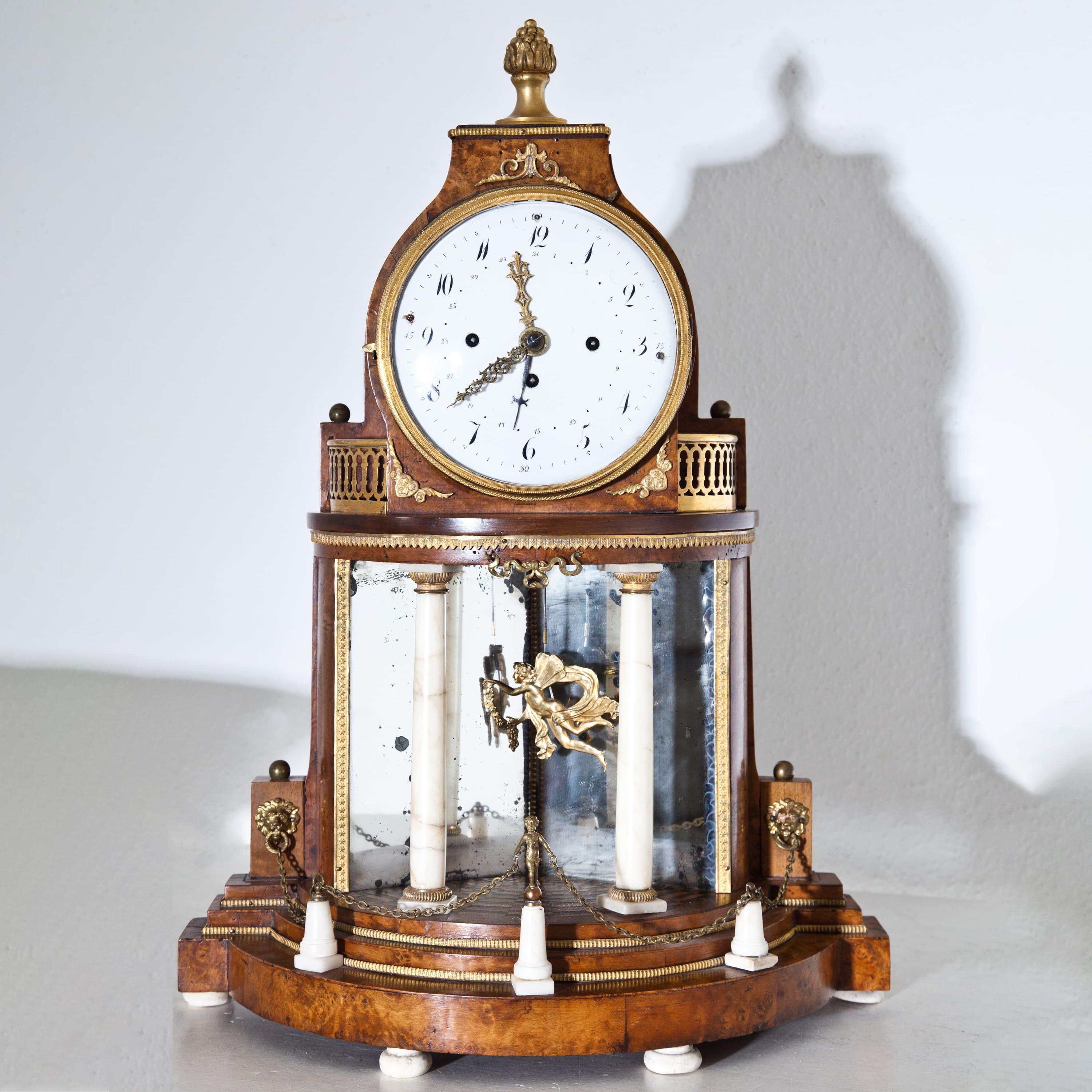 Biedermeier Portal Clock, probably Vienna ca. 1820/30 For Sale 1