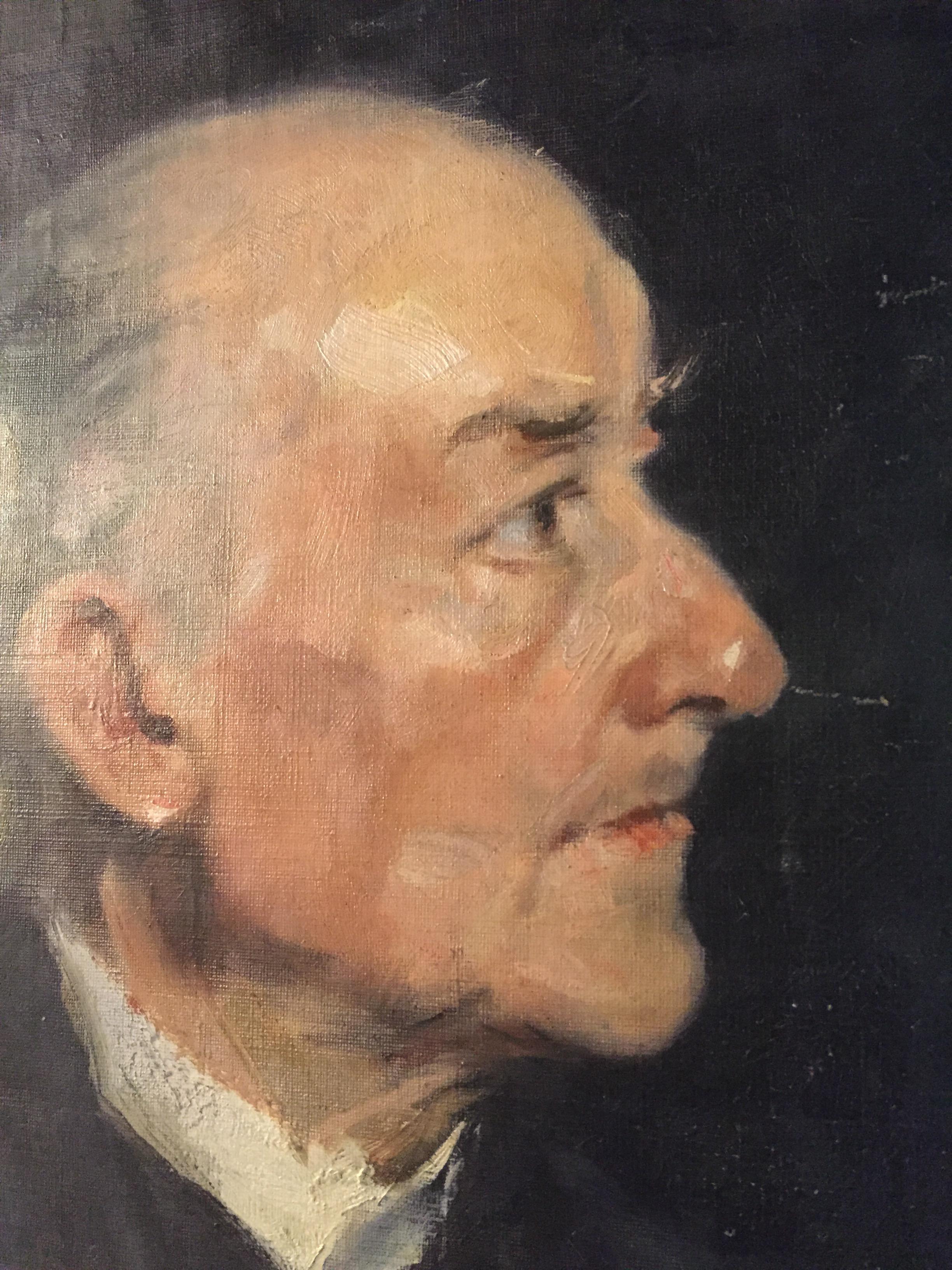 Portrait d'un vieil homme, vers 1830 
Peinture à l'huile sur toile.