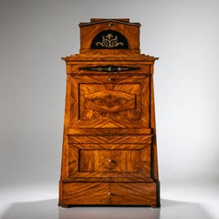 Biedermeier Pyramid Secretary, Mahogany & Bronze, Germany, Circa 1810