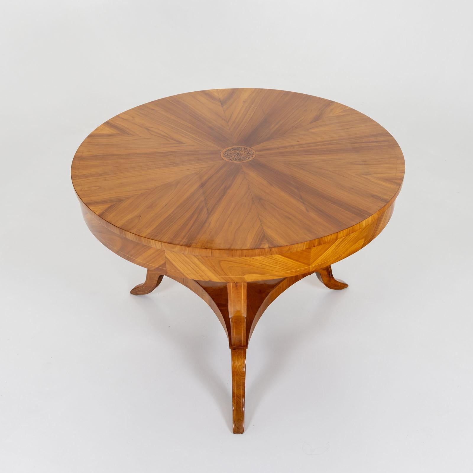 Cherry Biedermeier Salon Table, around 1820 For Sale