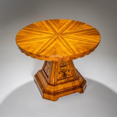 Tavolo da salotto Biedermeier, 1830 circa
