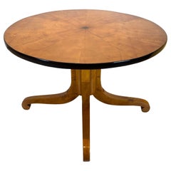 Biedermeier Salon Table, Maple with Star Inlay, South Germany, Munich circa 1830
