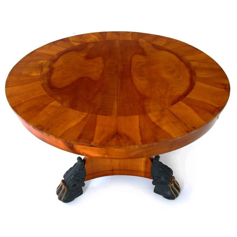 German Biedermeier Salon Table, 1820s