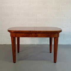 Biedermeier Satinwood Expanding Dining Table by Ruscheweyh Tisch