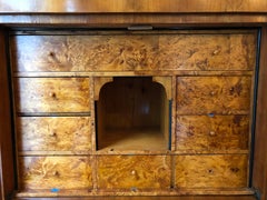 Biedermeier Secretaire a Abatant Walnut Veneer, German, circa 1820, Bureau