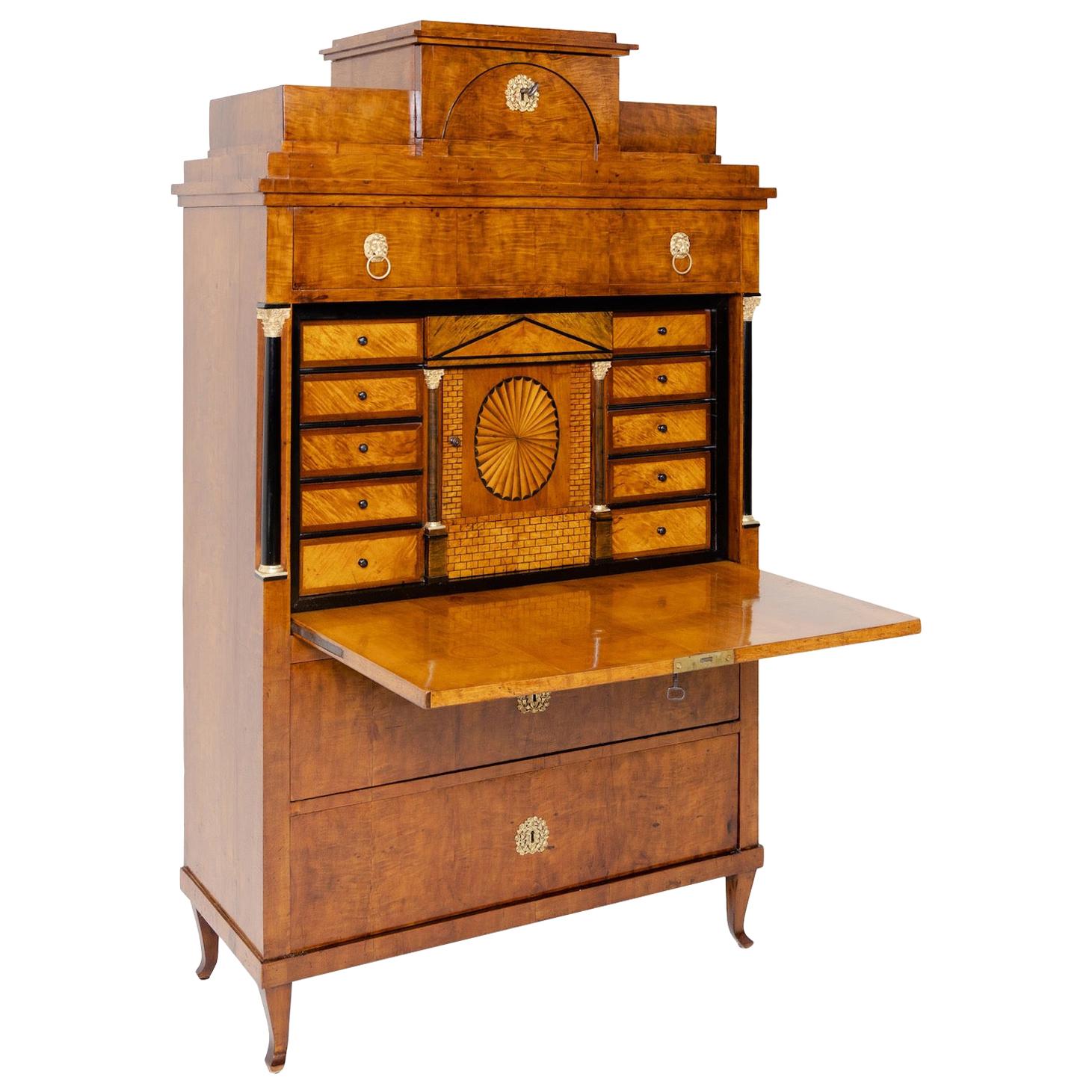 Biedermeier Secretaire, Central Germany, circa 1820