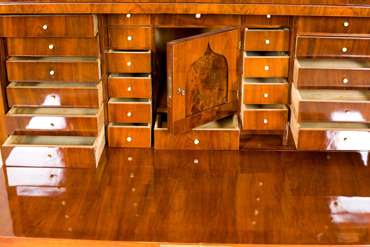 Secretaire Biedermeier de la 2ª mitad del siglo XIX Caoba en venta