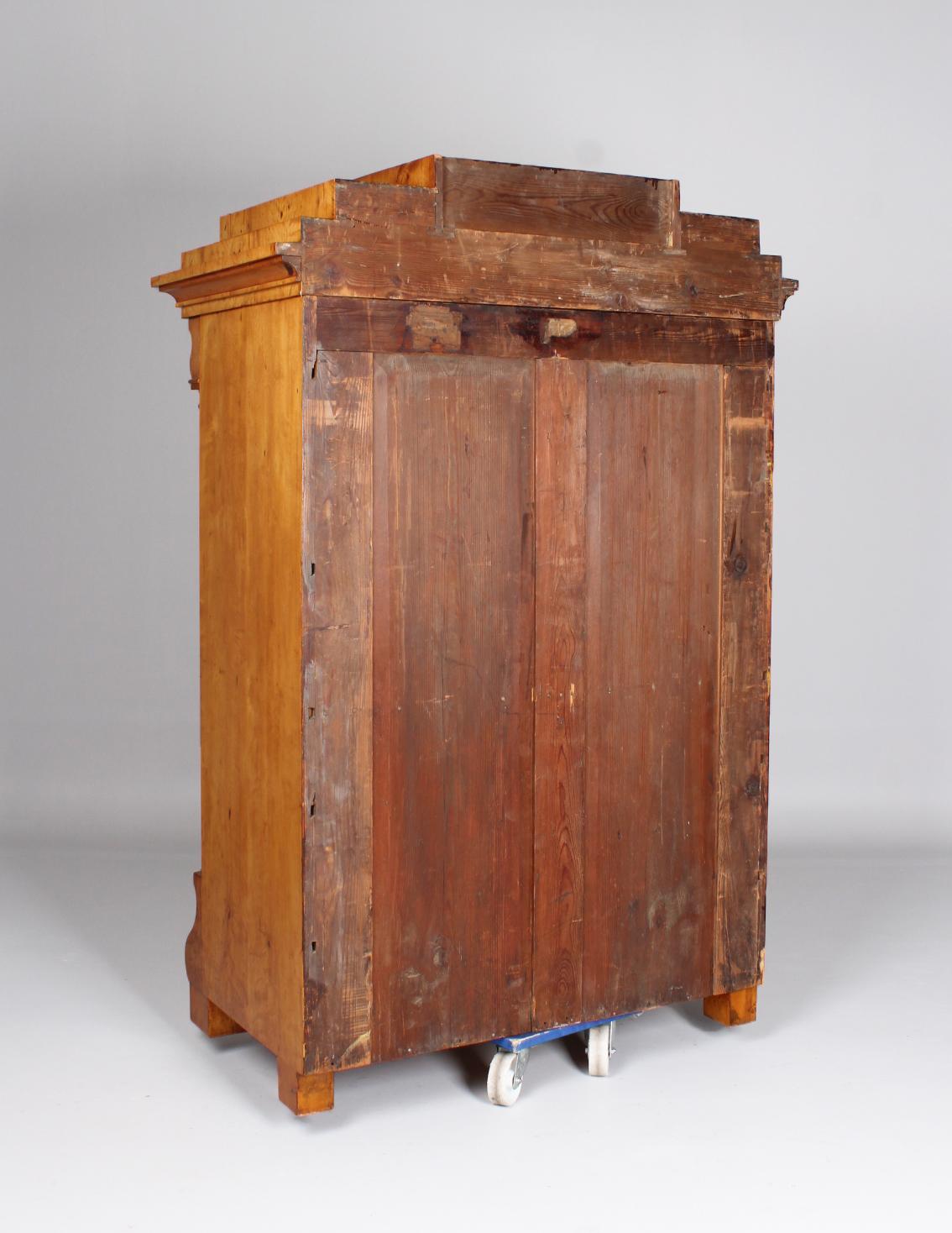 Biedermeier Secretaire, Light Birch Wood, Secret Compartement, Circa 1830 11