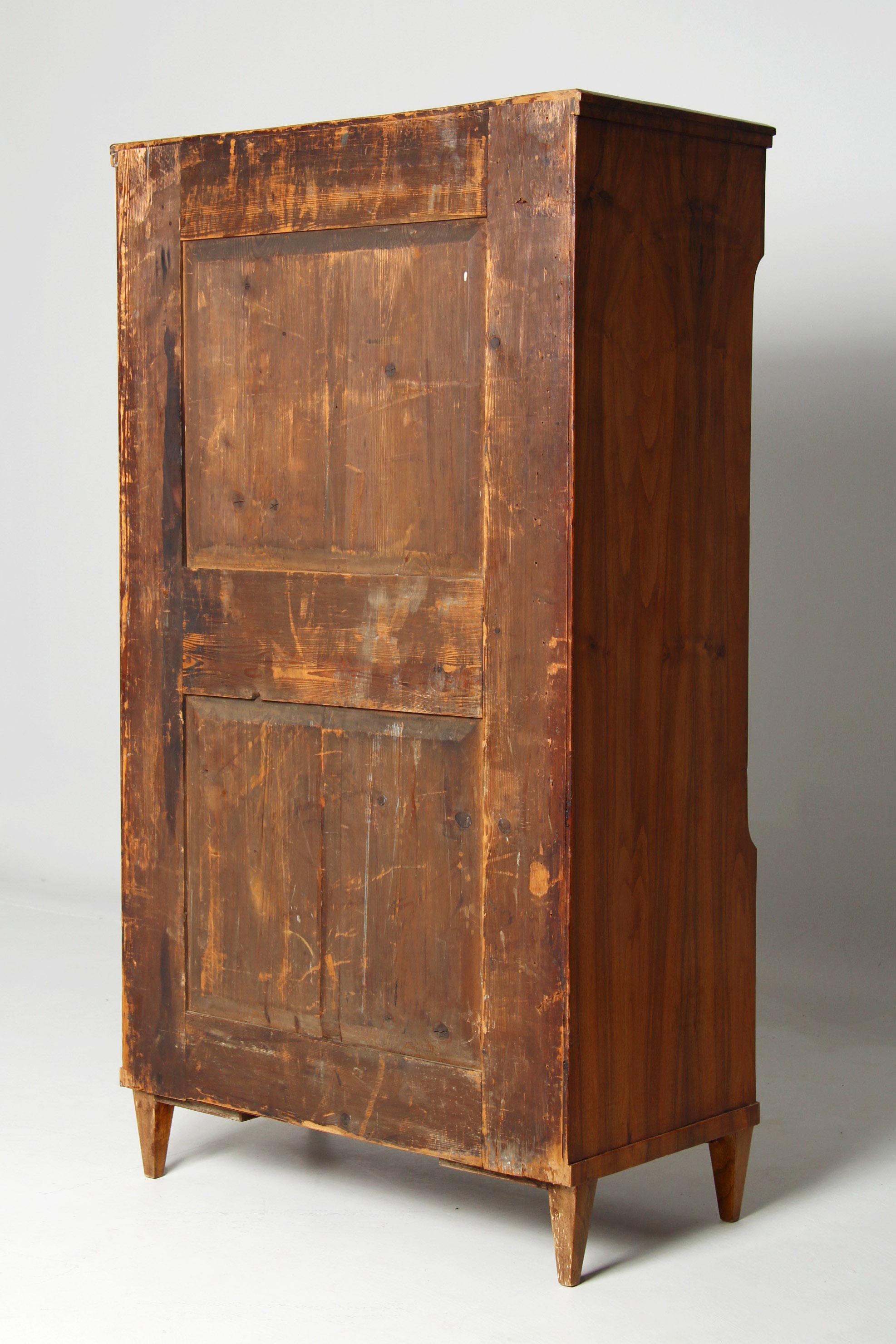 Biedermeier Secretaire with Hidden Compartement, Walnut, Austria circa 1820 14