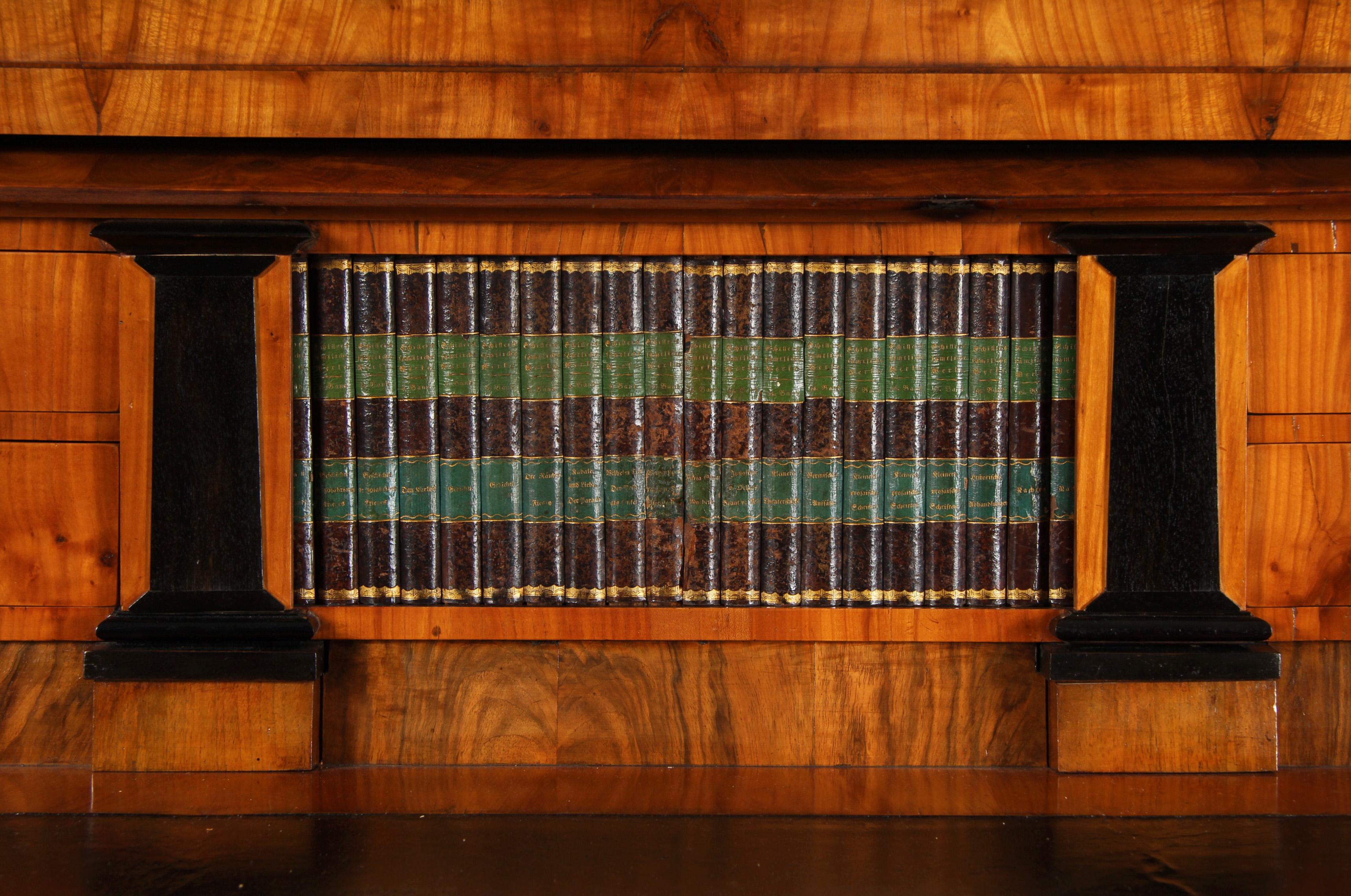 Biedermeier Secretaire With Hidden Compartements And Rare Mechanism, circa 1815 For Sale 4