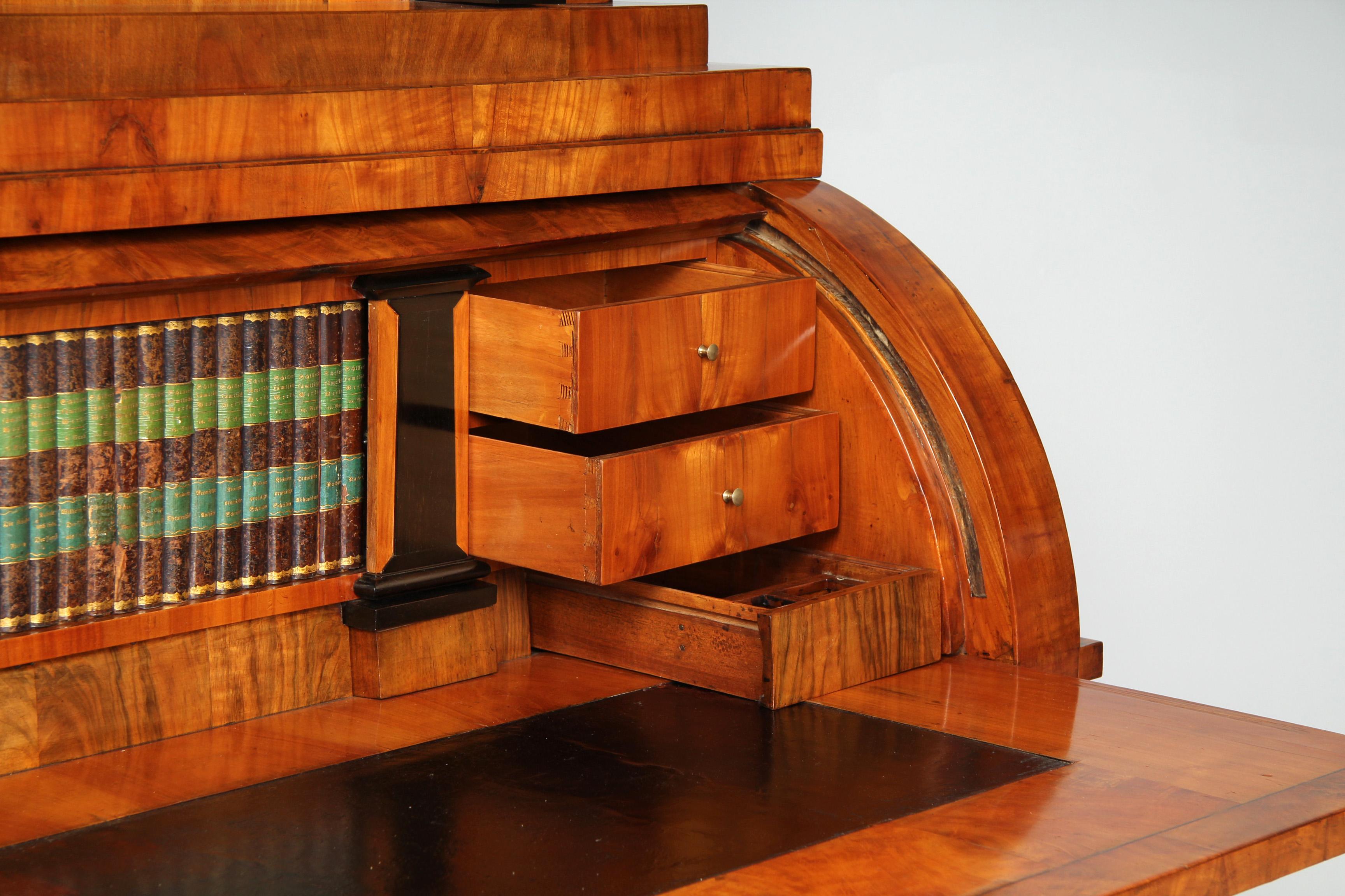 Biedermeier Secretaire With Hidden Compartements And Rare Mechanism, circa 1815 For Sale 6