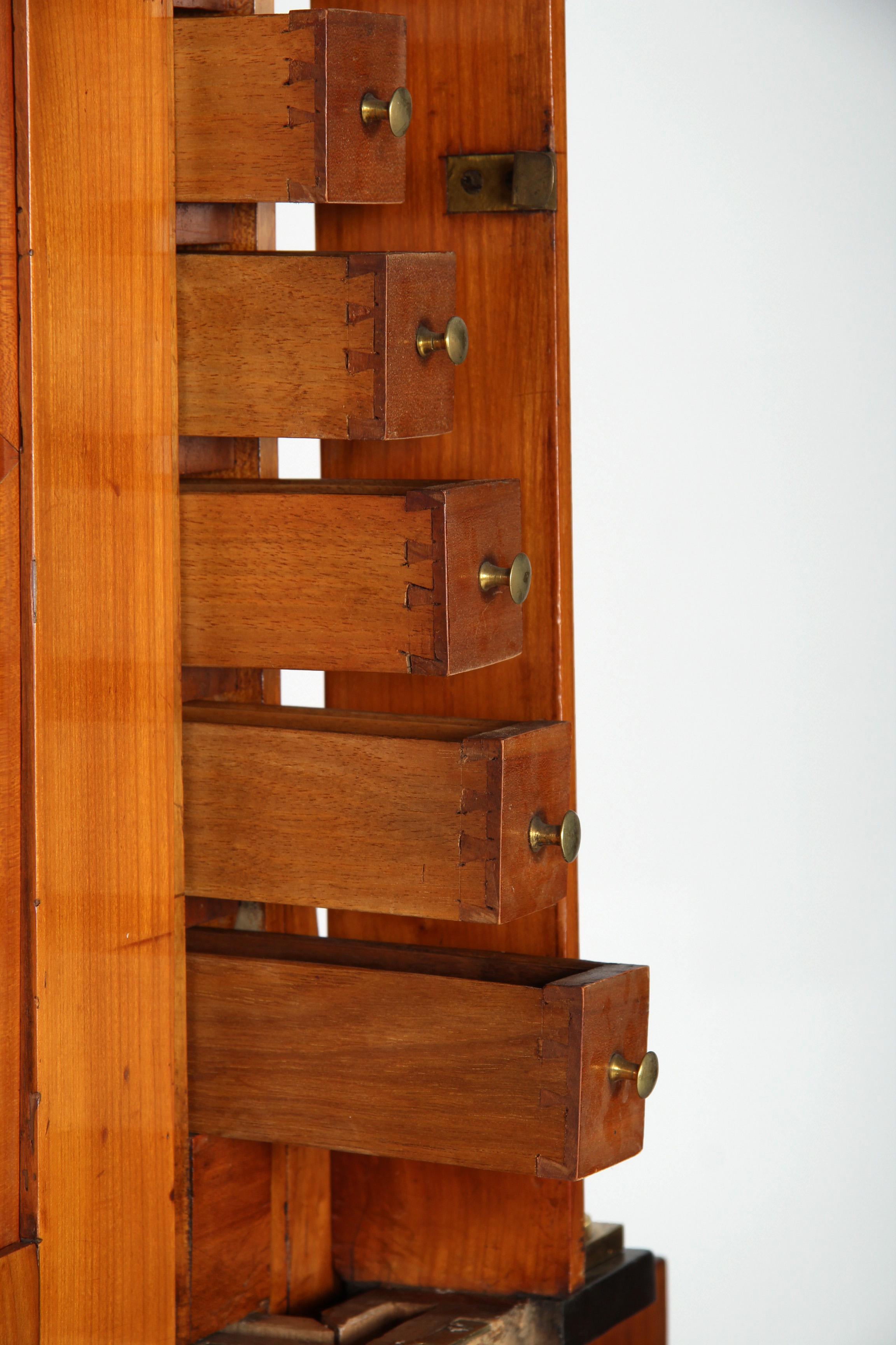 Biedermeier Secretaire With Hidden Compartements And Rare Mechanism, circa 1815 For Sale 2