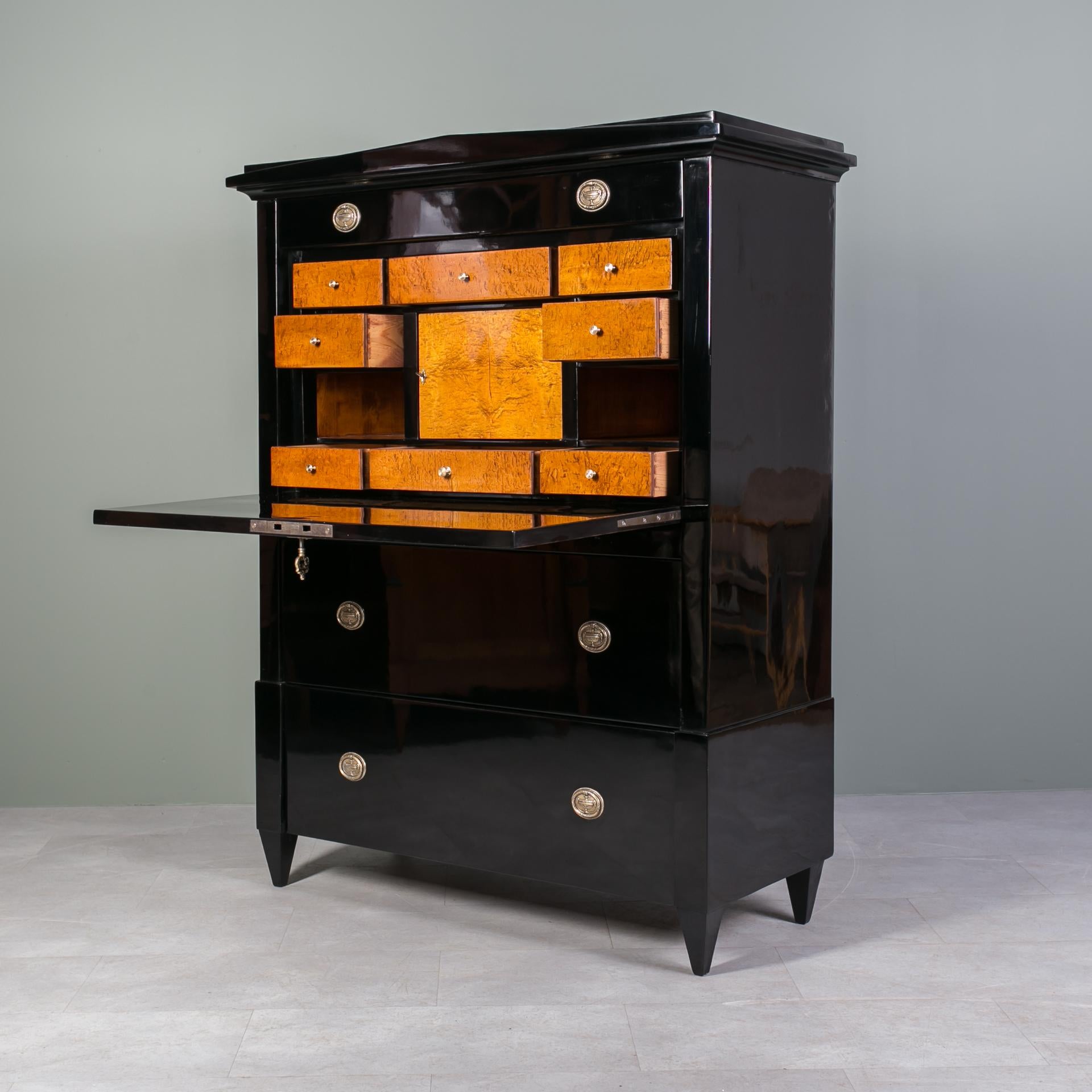 Biedermeier Secretary, Austria, 19th Century For Sale 4