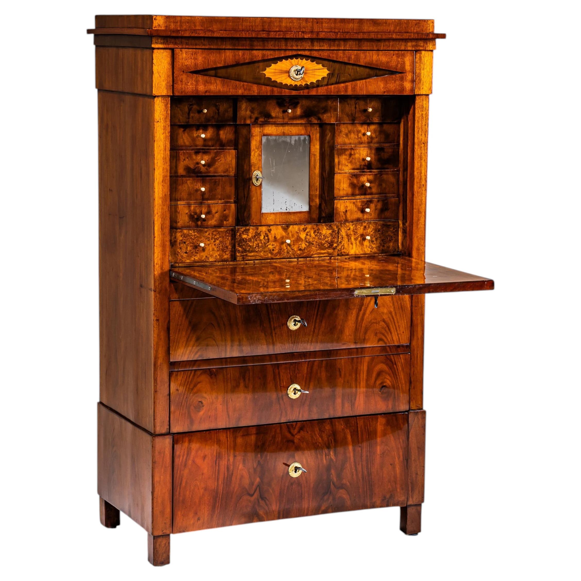 Segretaria Biedermeier, Austria, 1820 circa