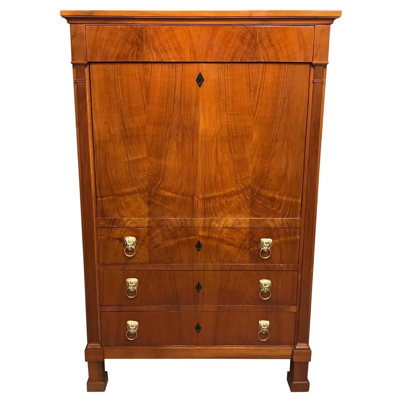 Bureau secrétaire Biedermeier, 1820
