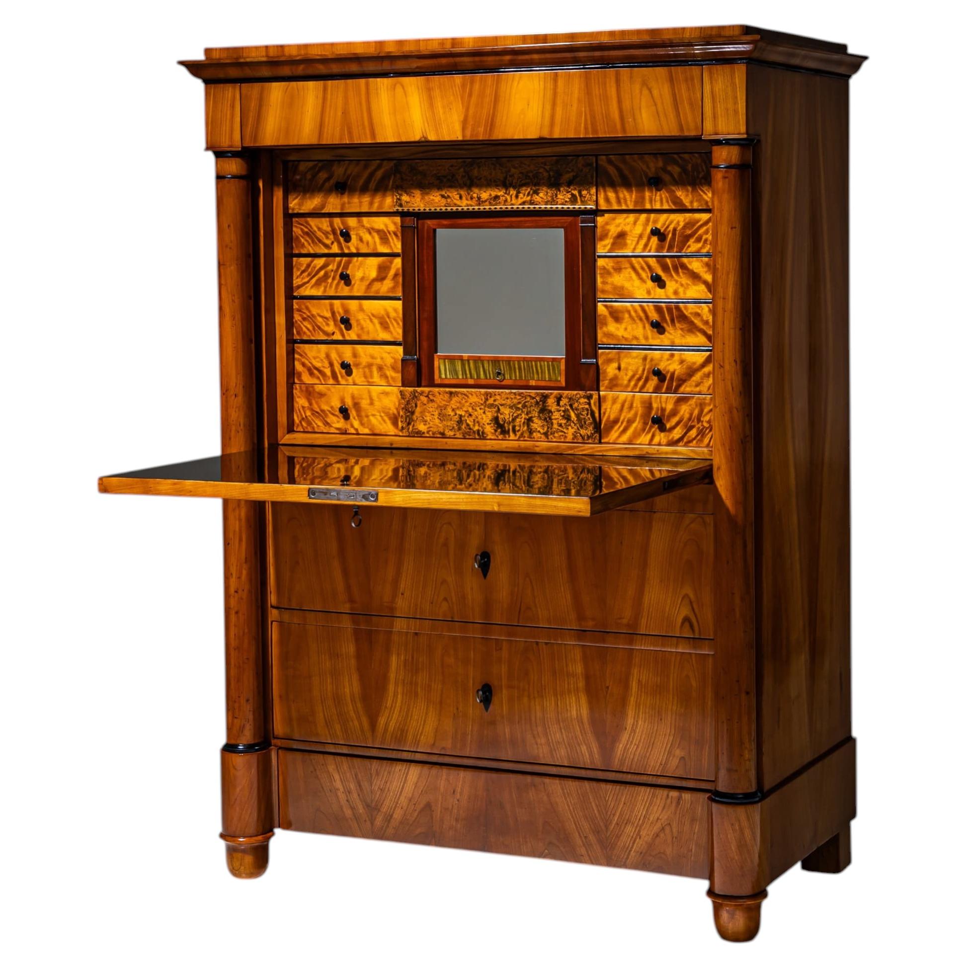 Biedermeier Secretary Desk, Central Germany, circa 1830