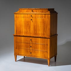 Biedermeier Secretary Desk in Cherrywood, Germany, circa 1820