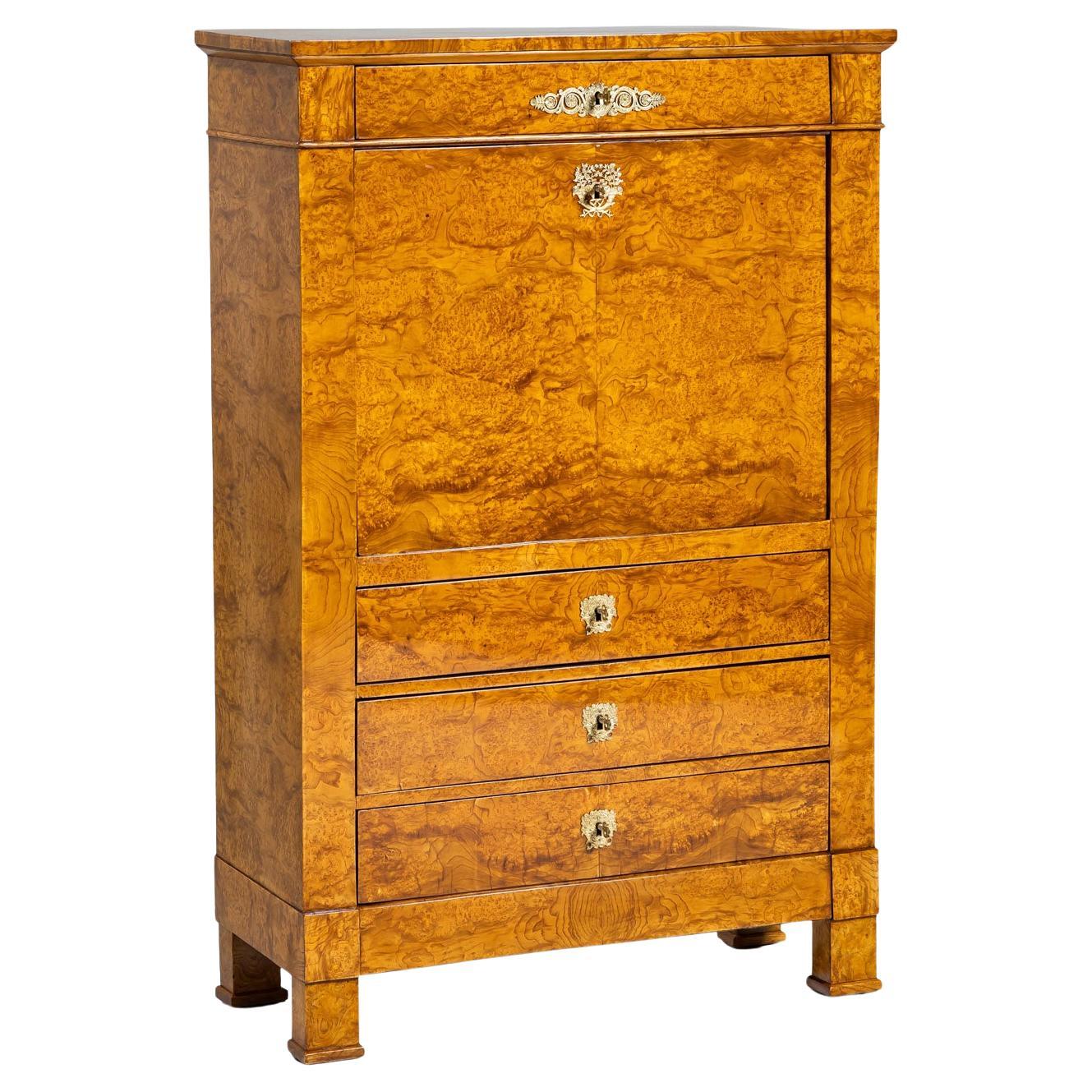 Biedermeier Secretary Desk, Mid-19th Century