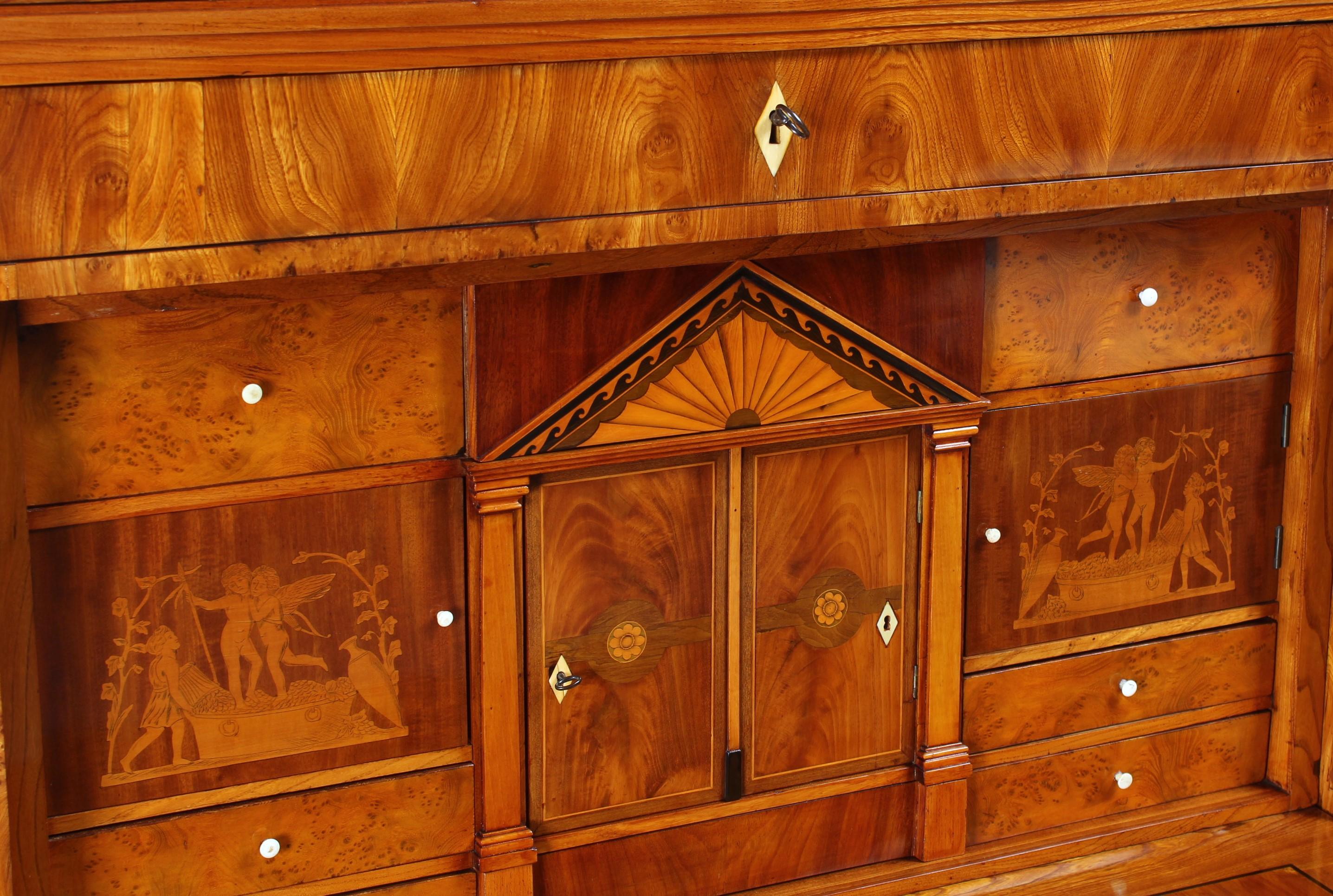 Biedermeier Secretary, Early 19th Century, C. 1810-1820 at 1stDibs