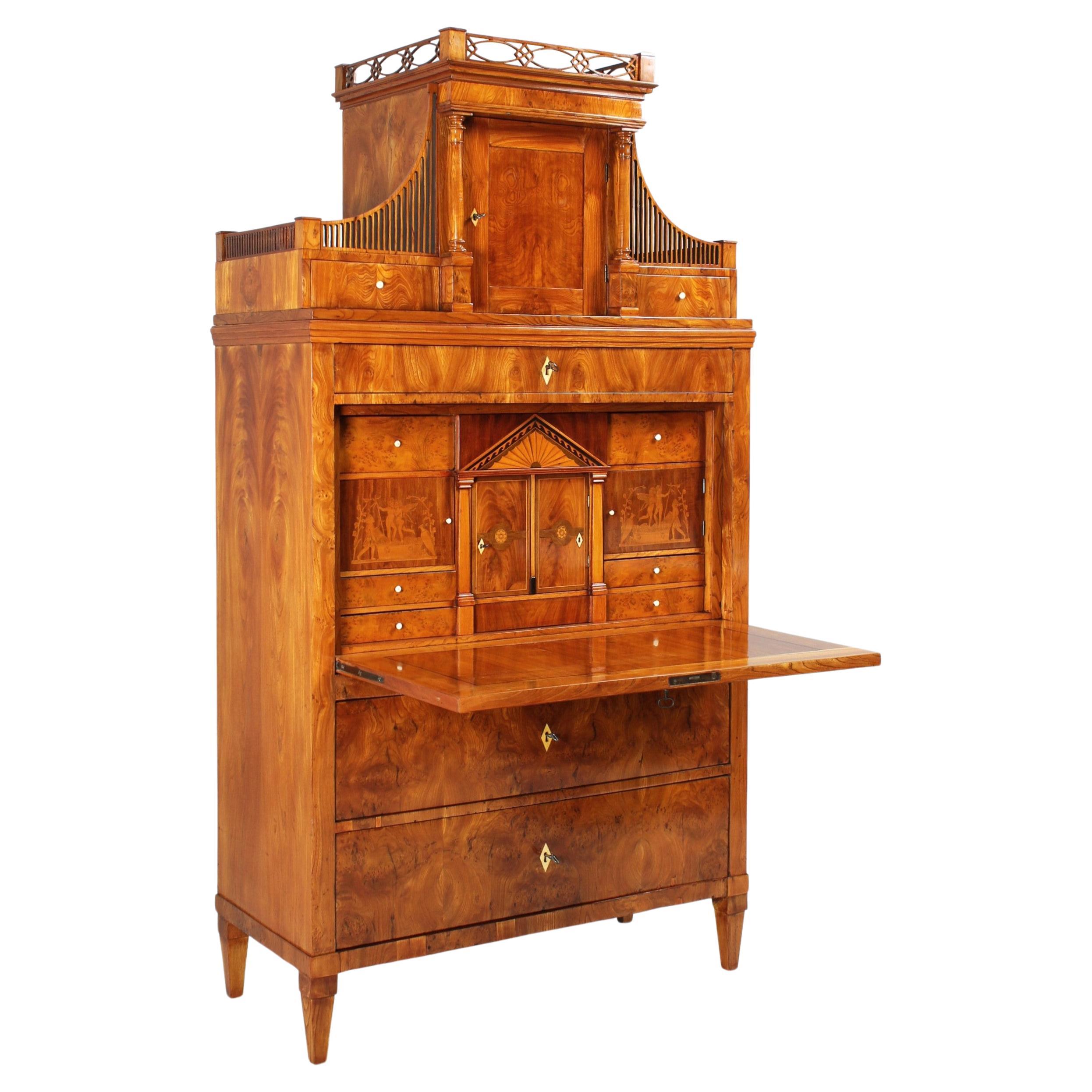Biedermeier Secretary, Early 19th Century, C. 1810-1820 at 1stDibs